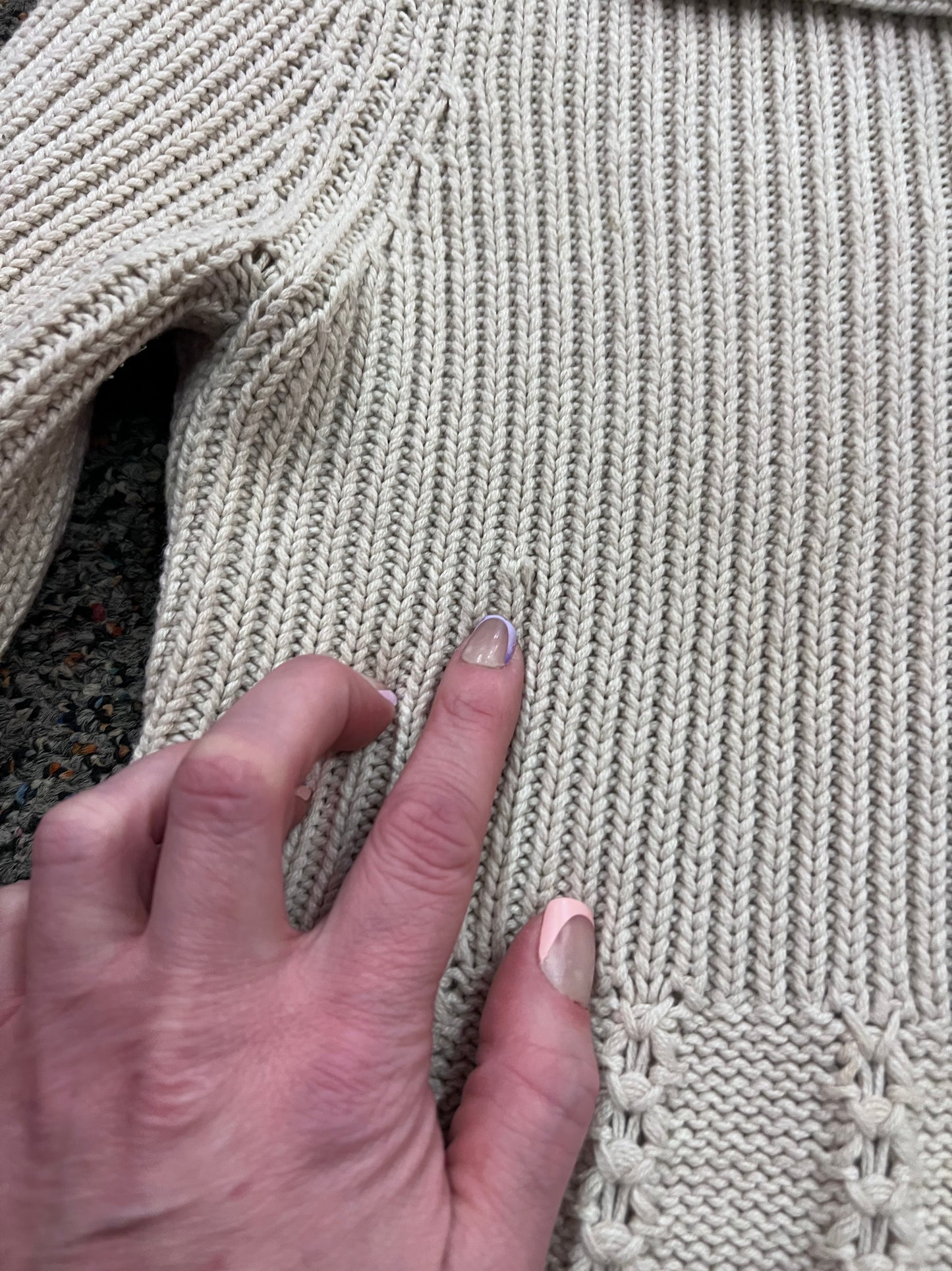 VTG Sonoma Beige Knit Cardigan