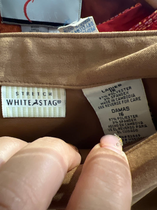 Vintage Tan mid skirt