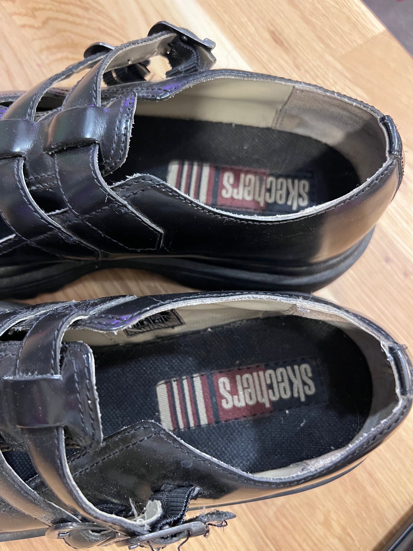 VTG Sketchers Double Buckle Strap Shoes