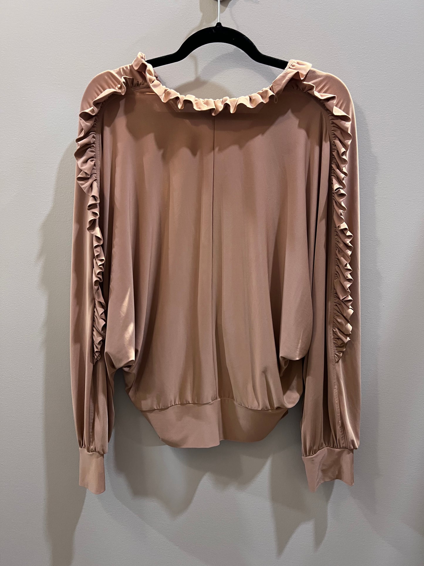Express Bronze Frilly Blouse