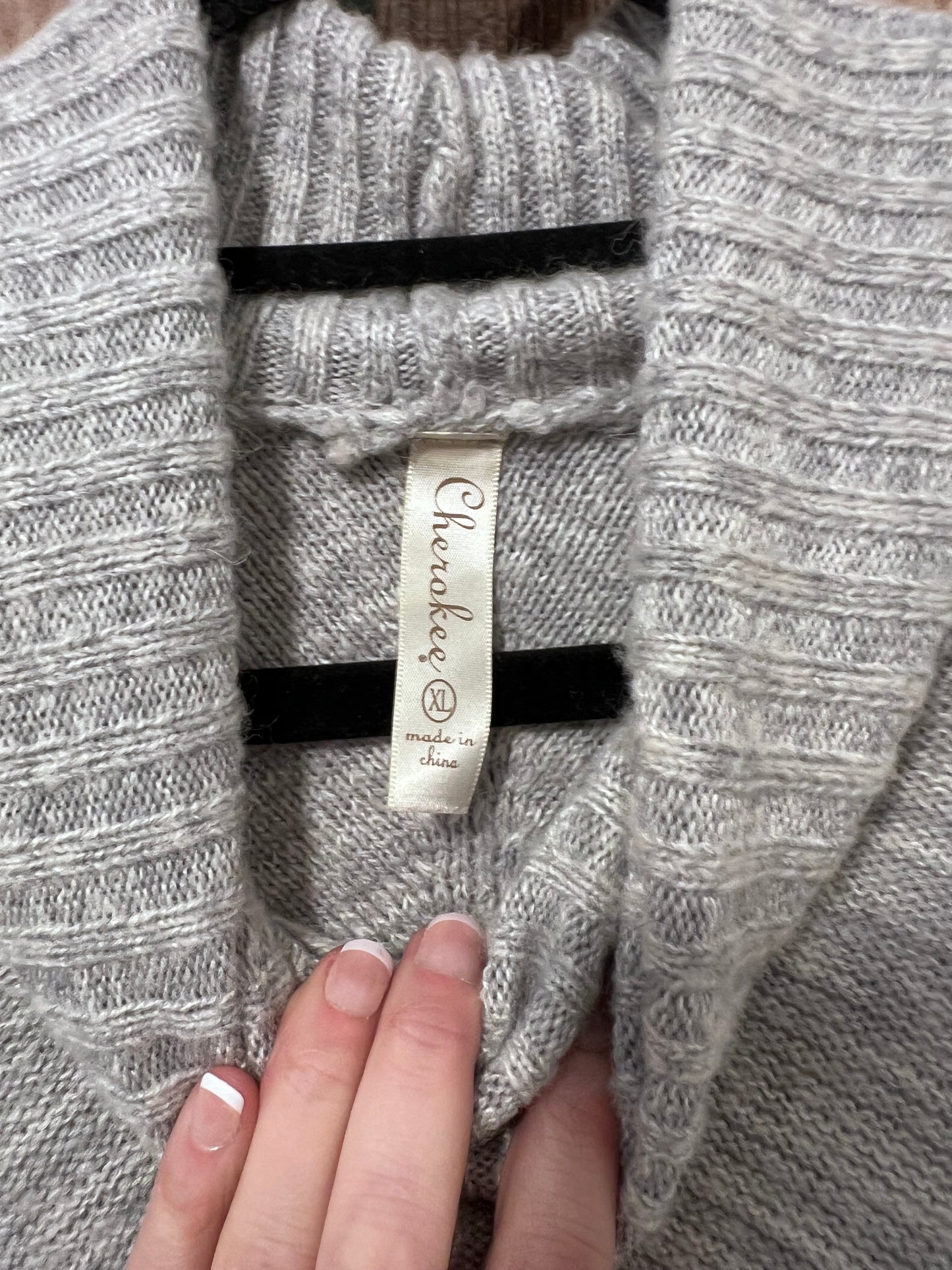 Knit poncho