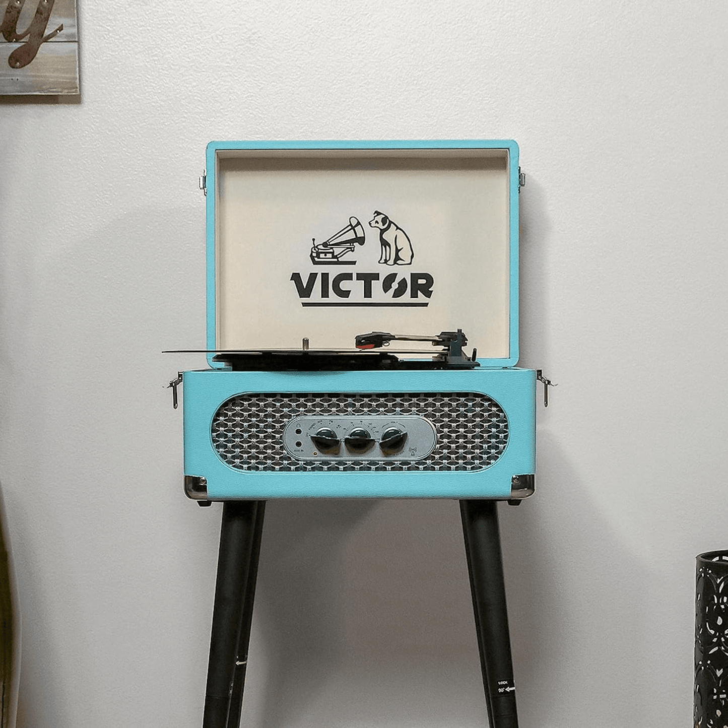 Victor Andover 5-in-1 BT Music Center with Chair-Height Legs