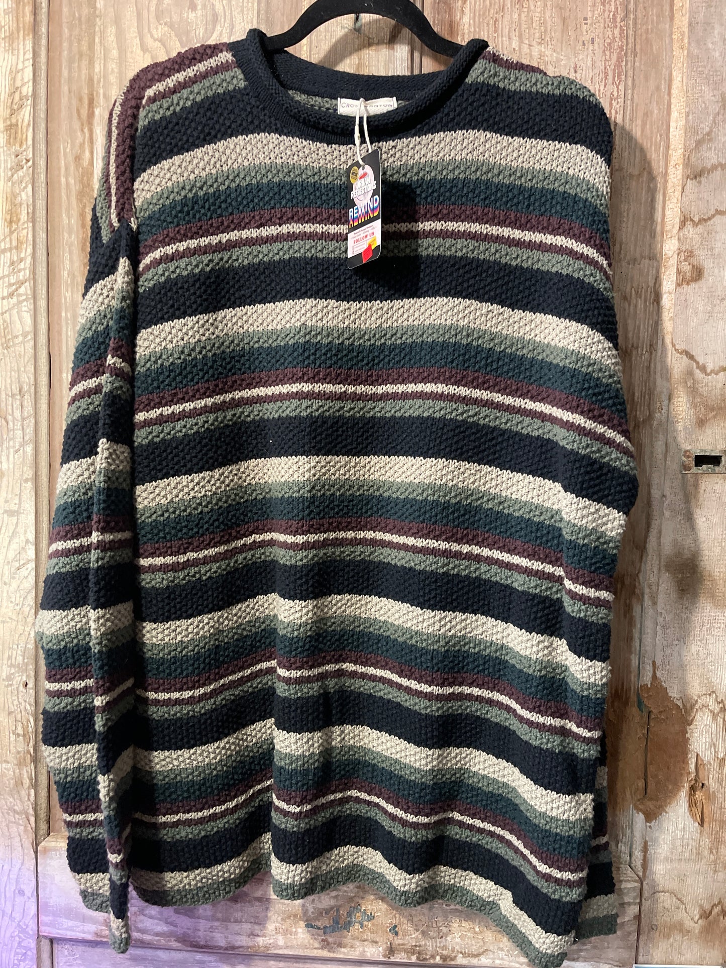 Y2K Striped Sweater