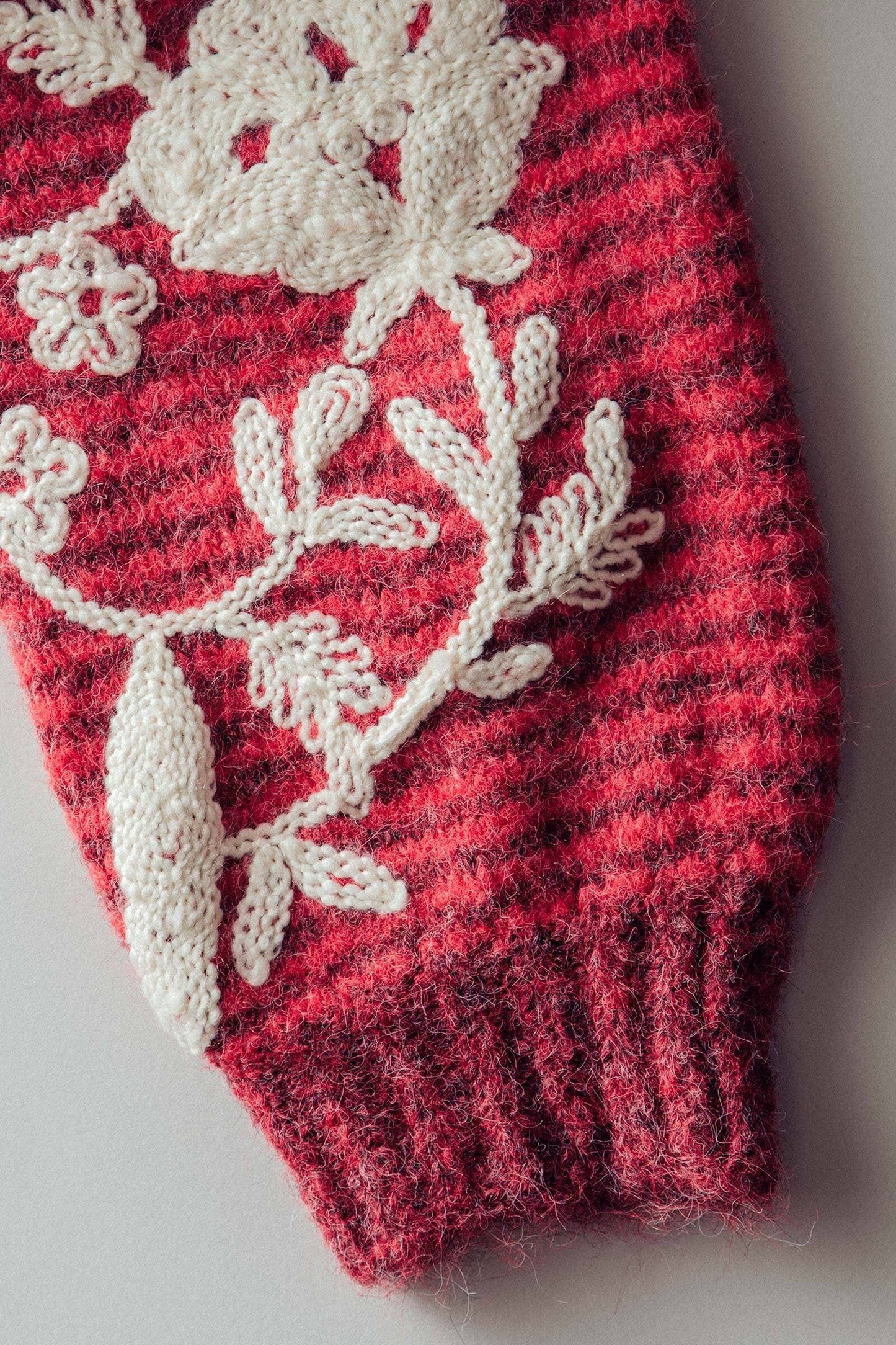 Floral Striped Sweater