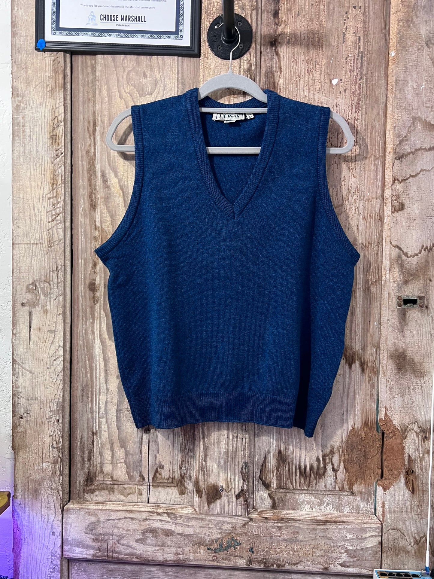 VTG LL Bean Blue Sweater Vest CNV