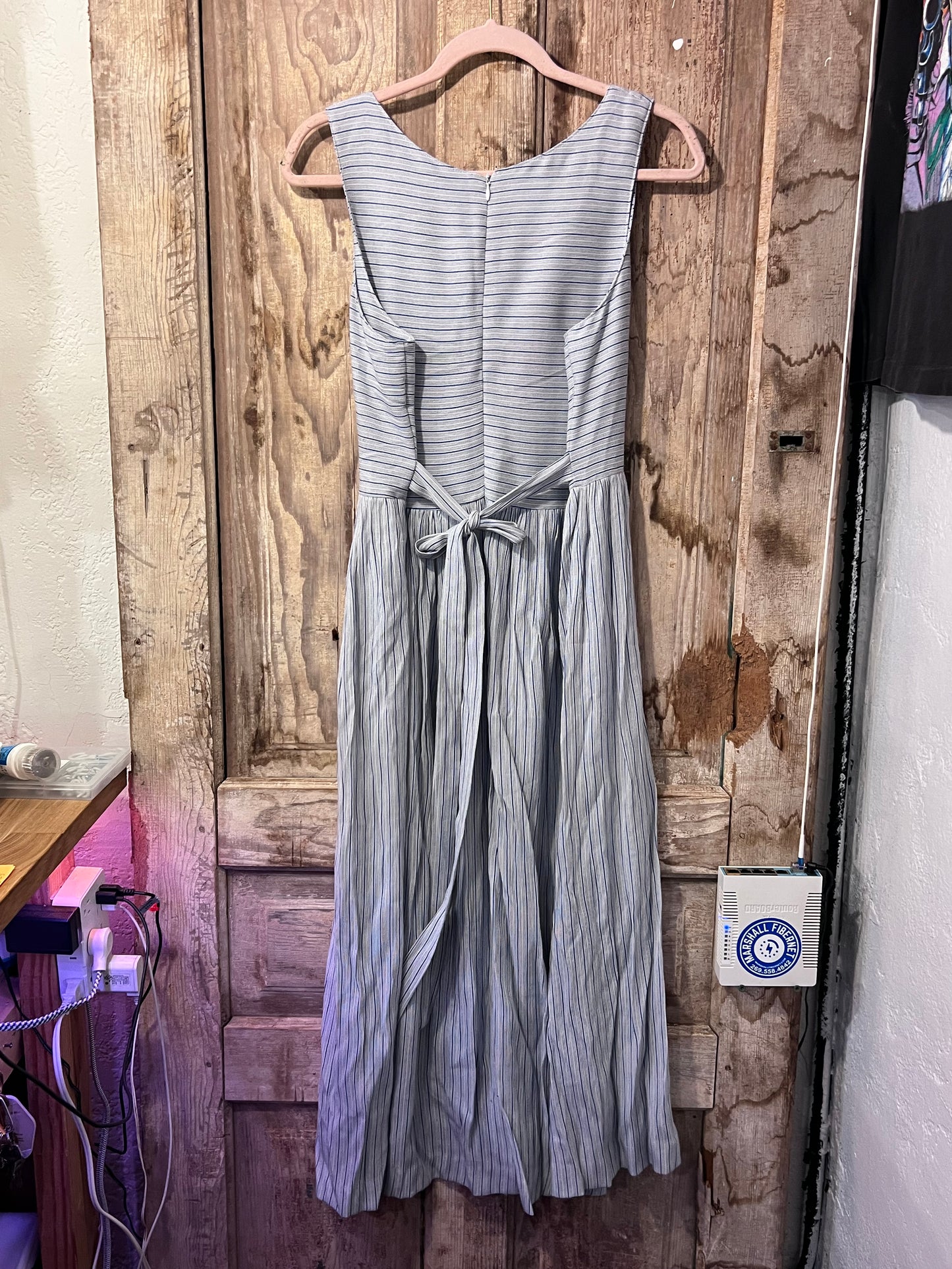 VTG Talbots Blue Striped Dress