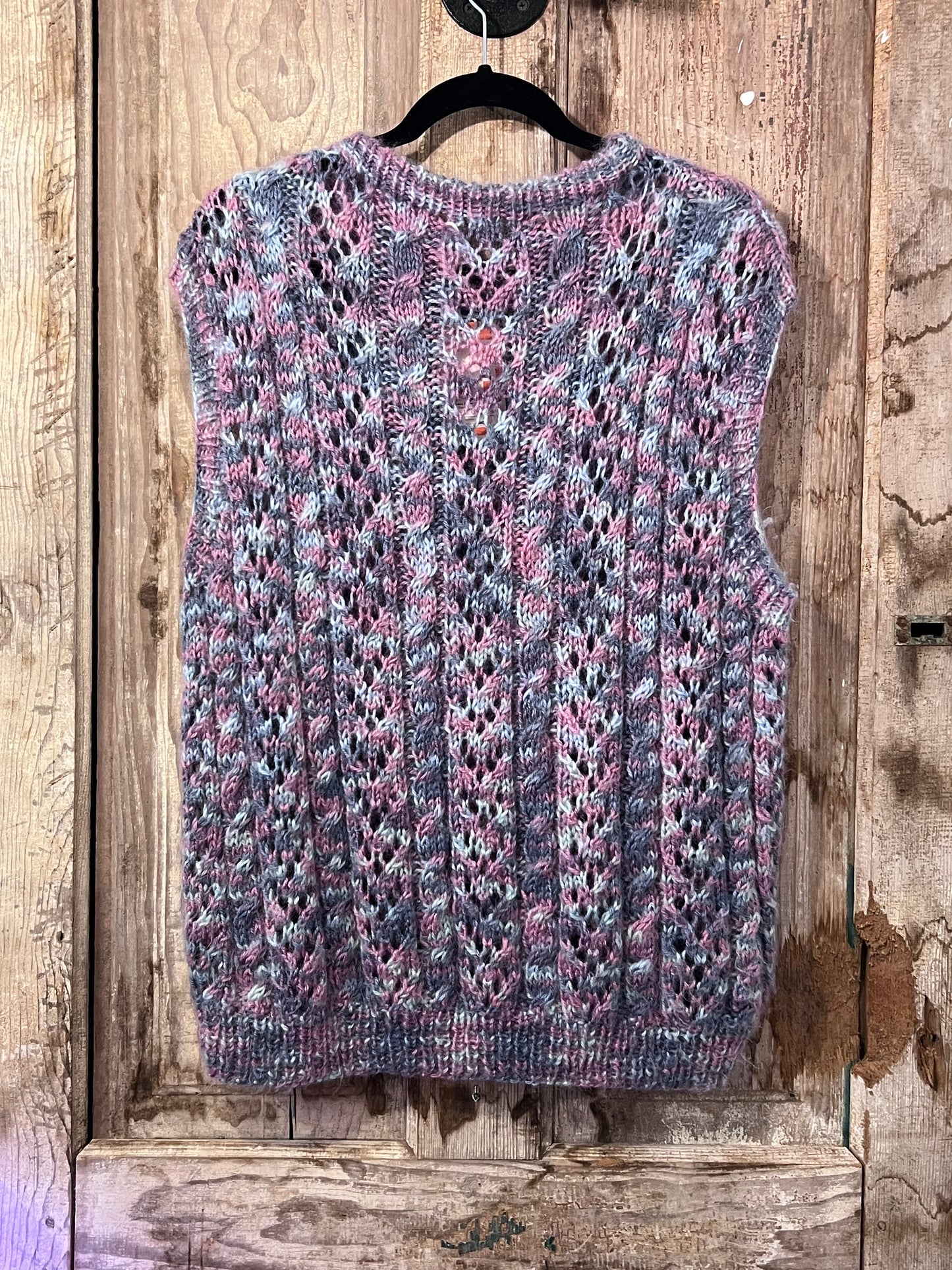 Pastel Crochet Sweater Vest