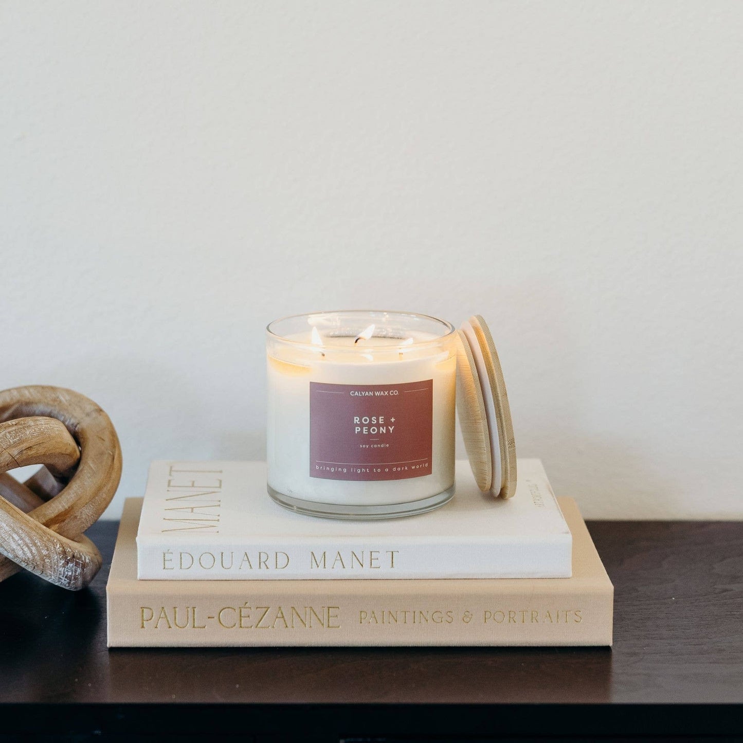 Rose + Peony - 3 Wick Soy Candle