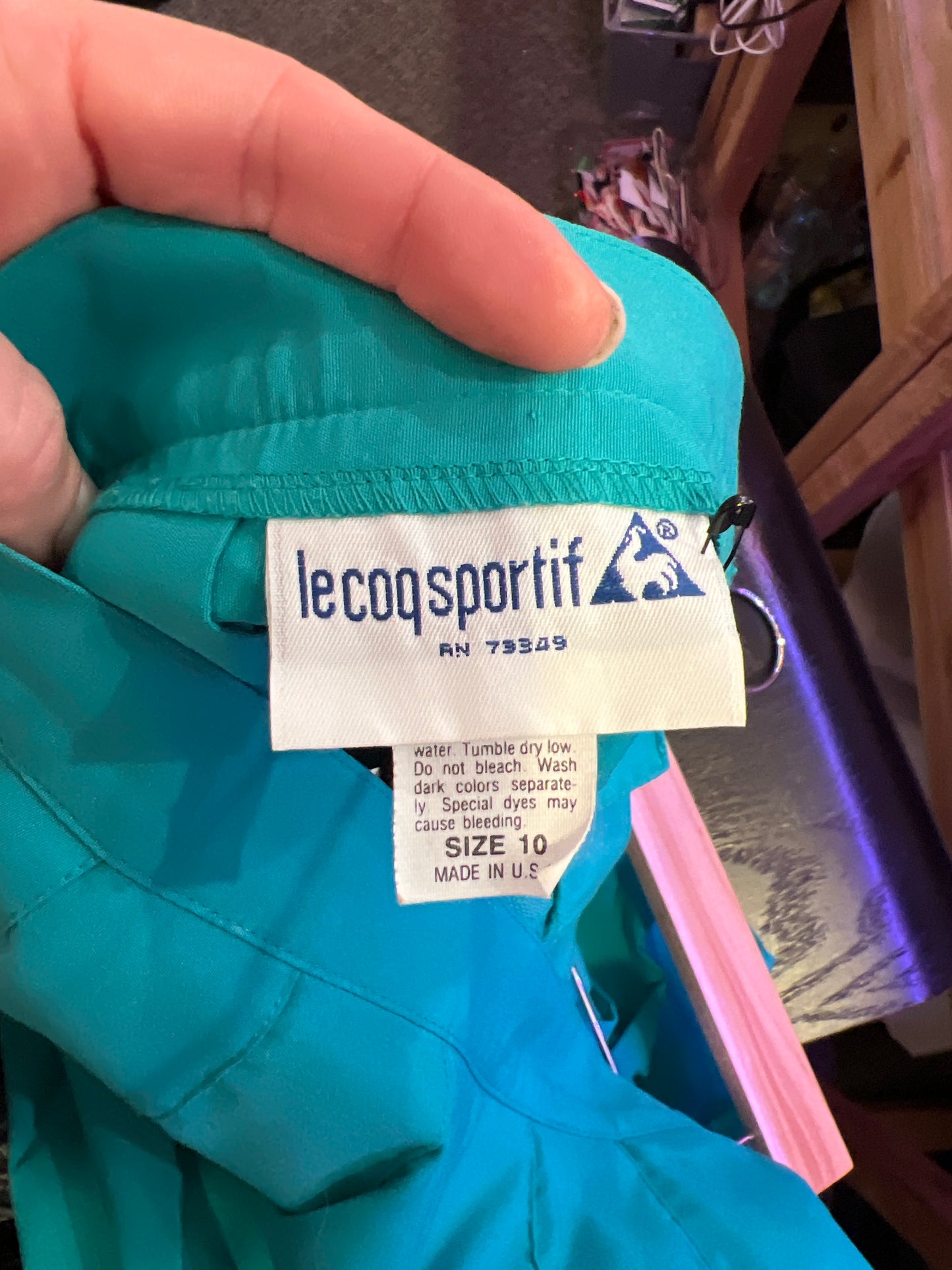 VTG Turquoise Pleated Tennis Skirt