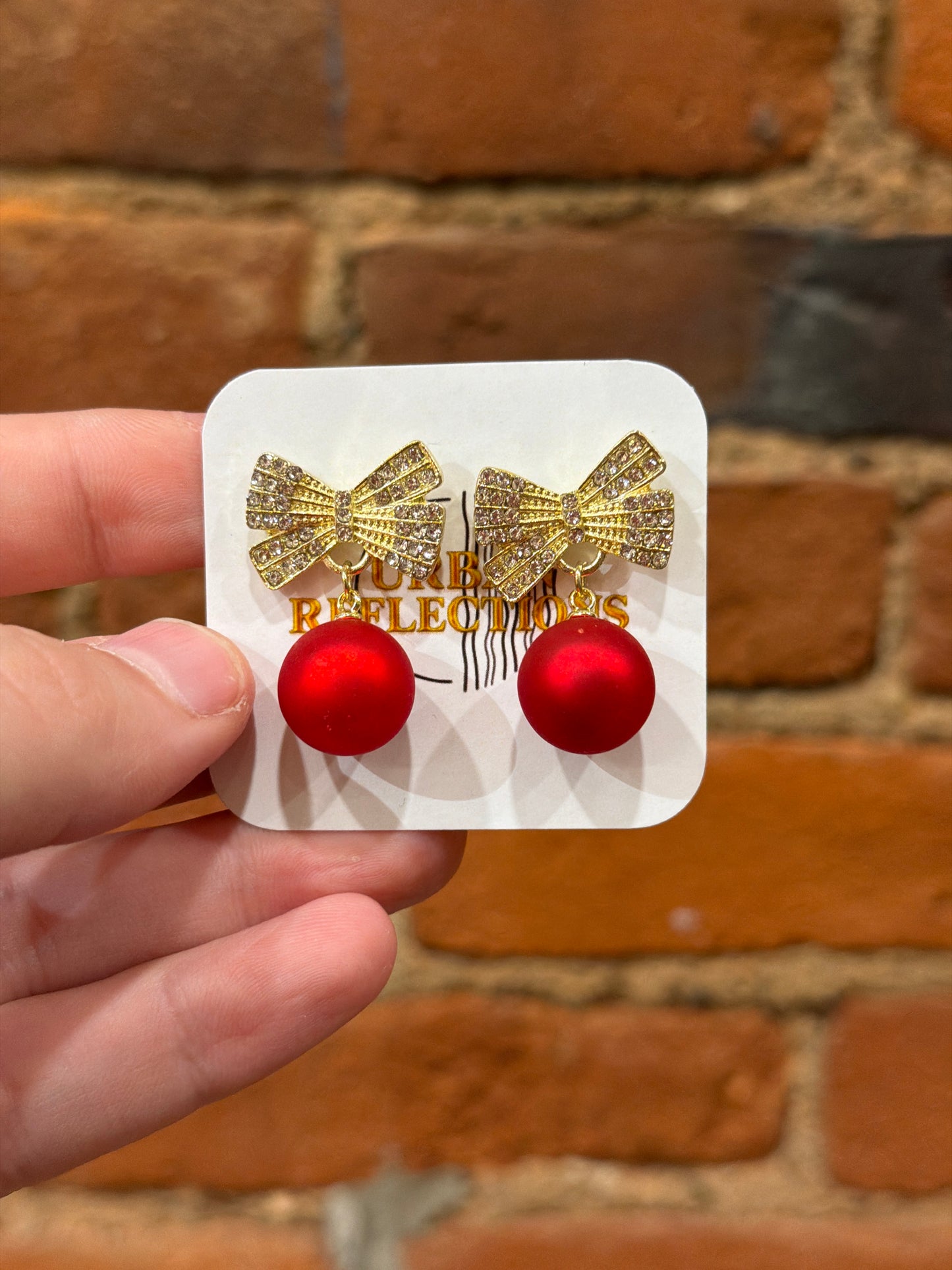 Bow Ornament Earrings