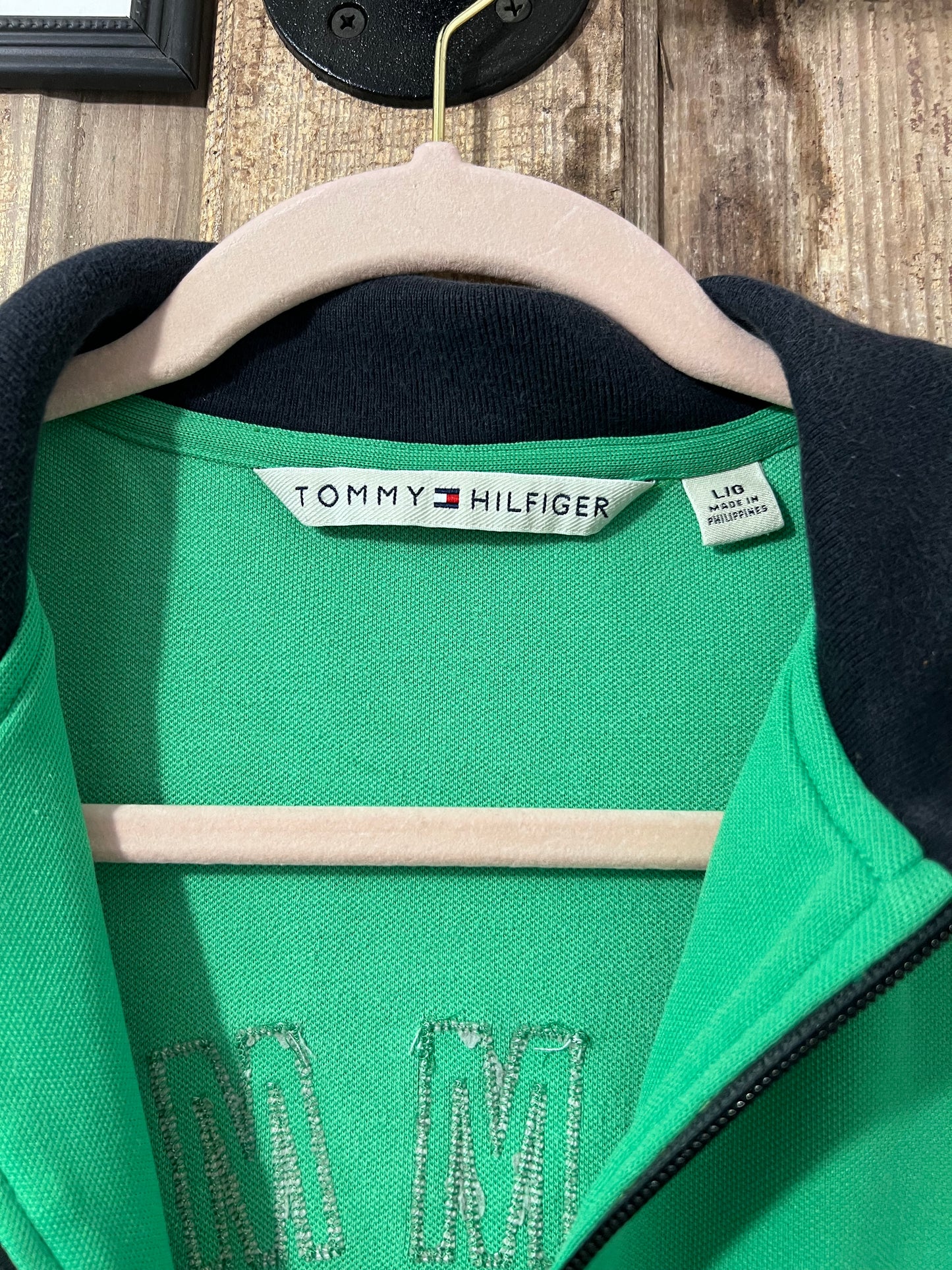 VTG Tommy Hilfiger Green Zip Up