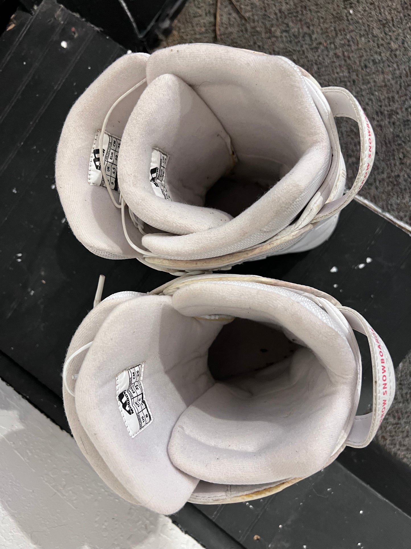 White Morrow Snowboarding Boots