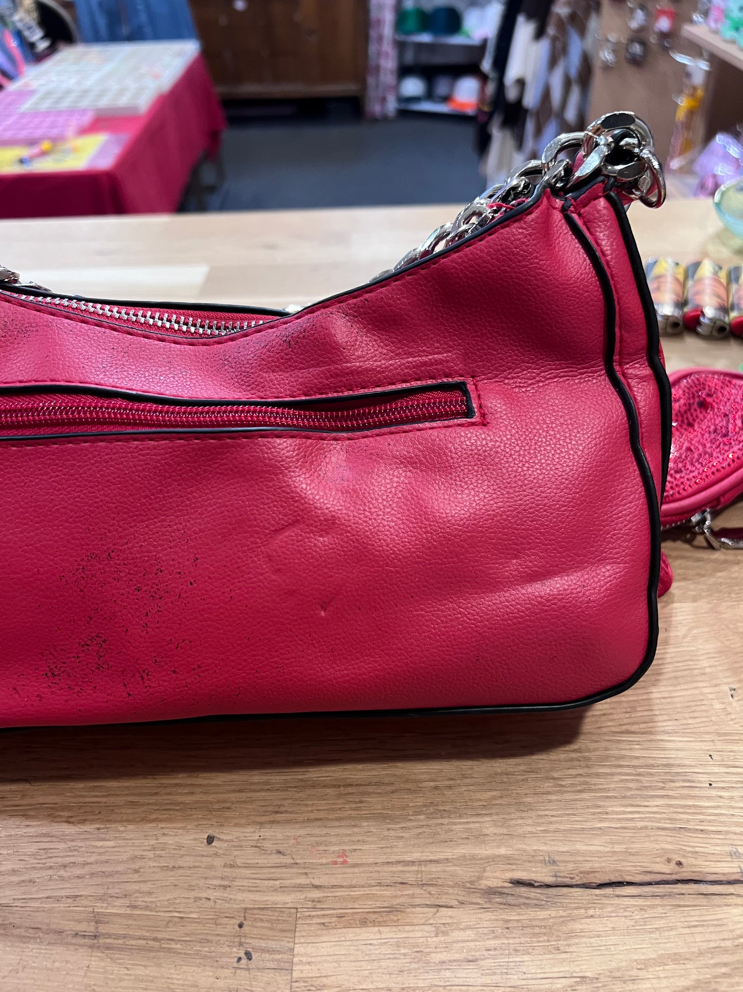 MADDEN NYC Red Purse + Coin Pouch