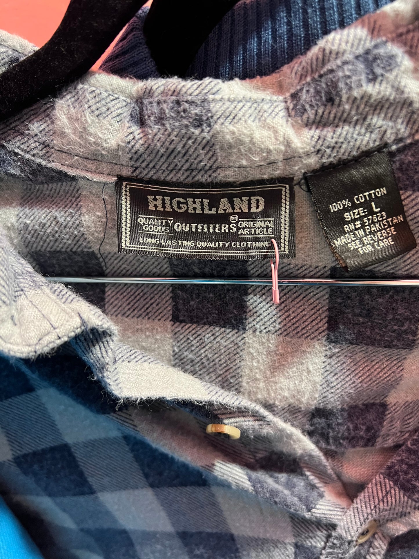 Highland Blue/Grey Checkered Flannel