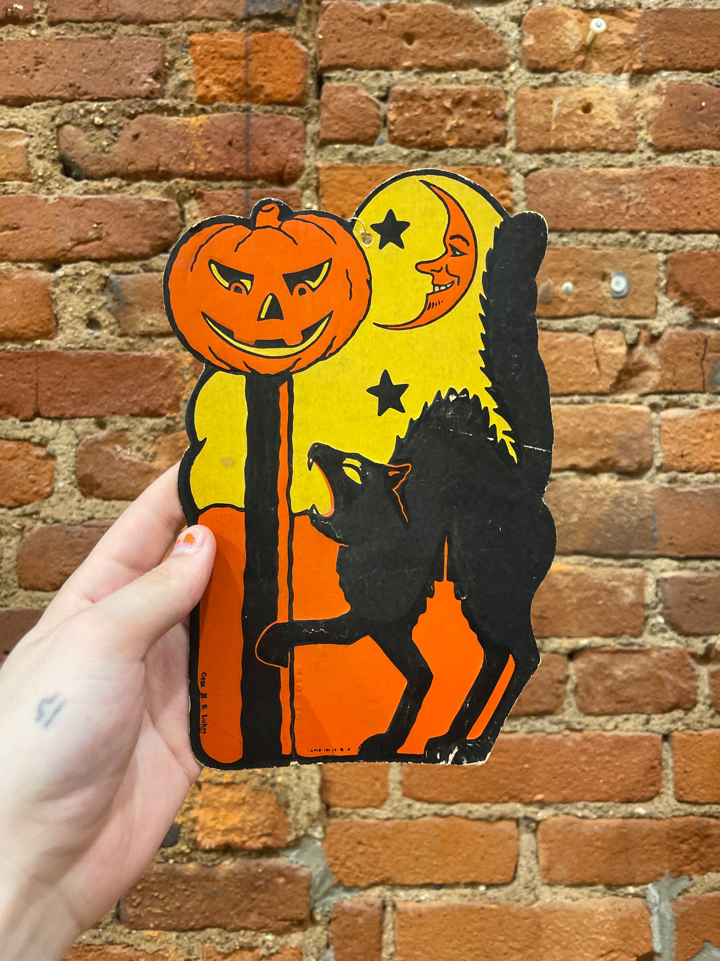 Vintage Halloween Die-Cut Beistle 1940s RARE
