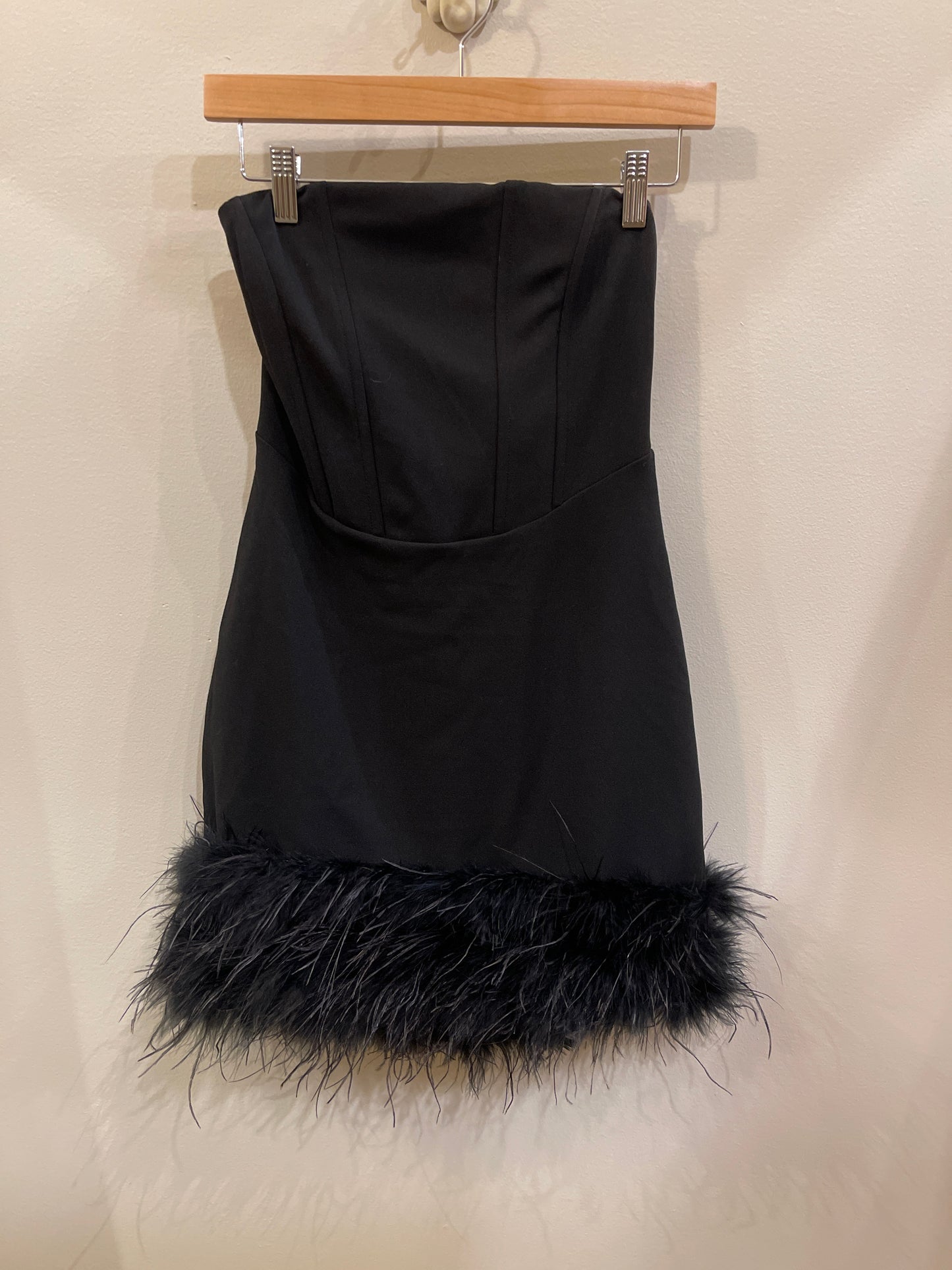 Black Feather Dress