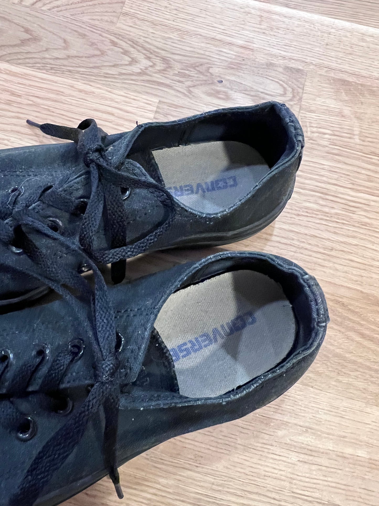 Low Top Converse All Black Sneakers