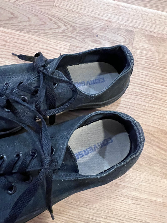 Low Top Converse All Black Sneakers
