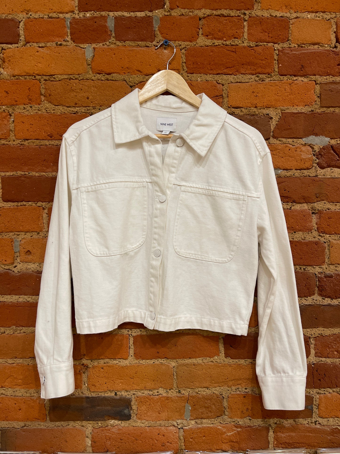 Nine West White Denim Jacket