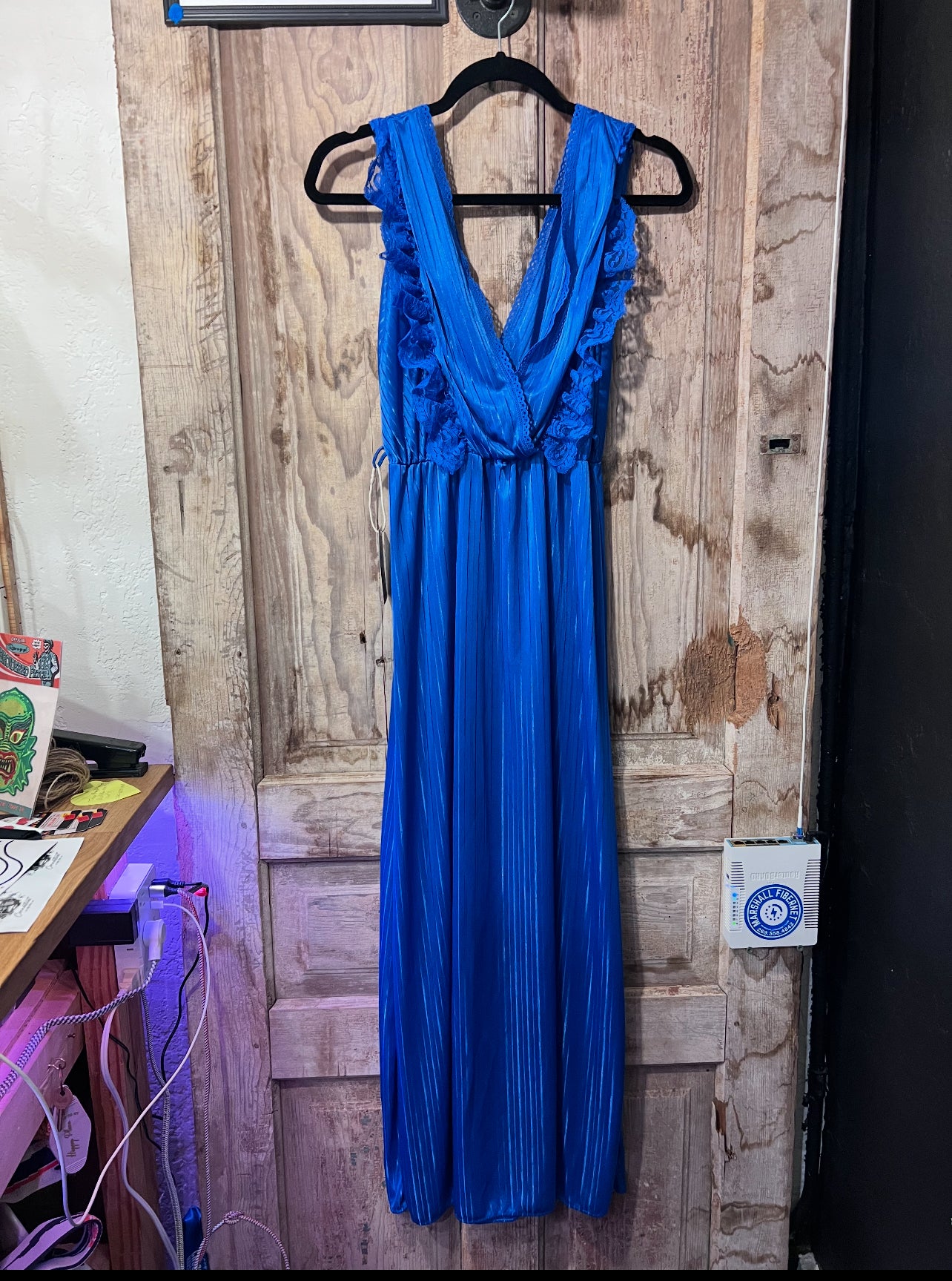 Vintage blue slip dress