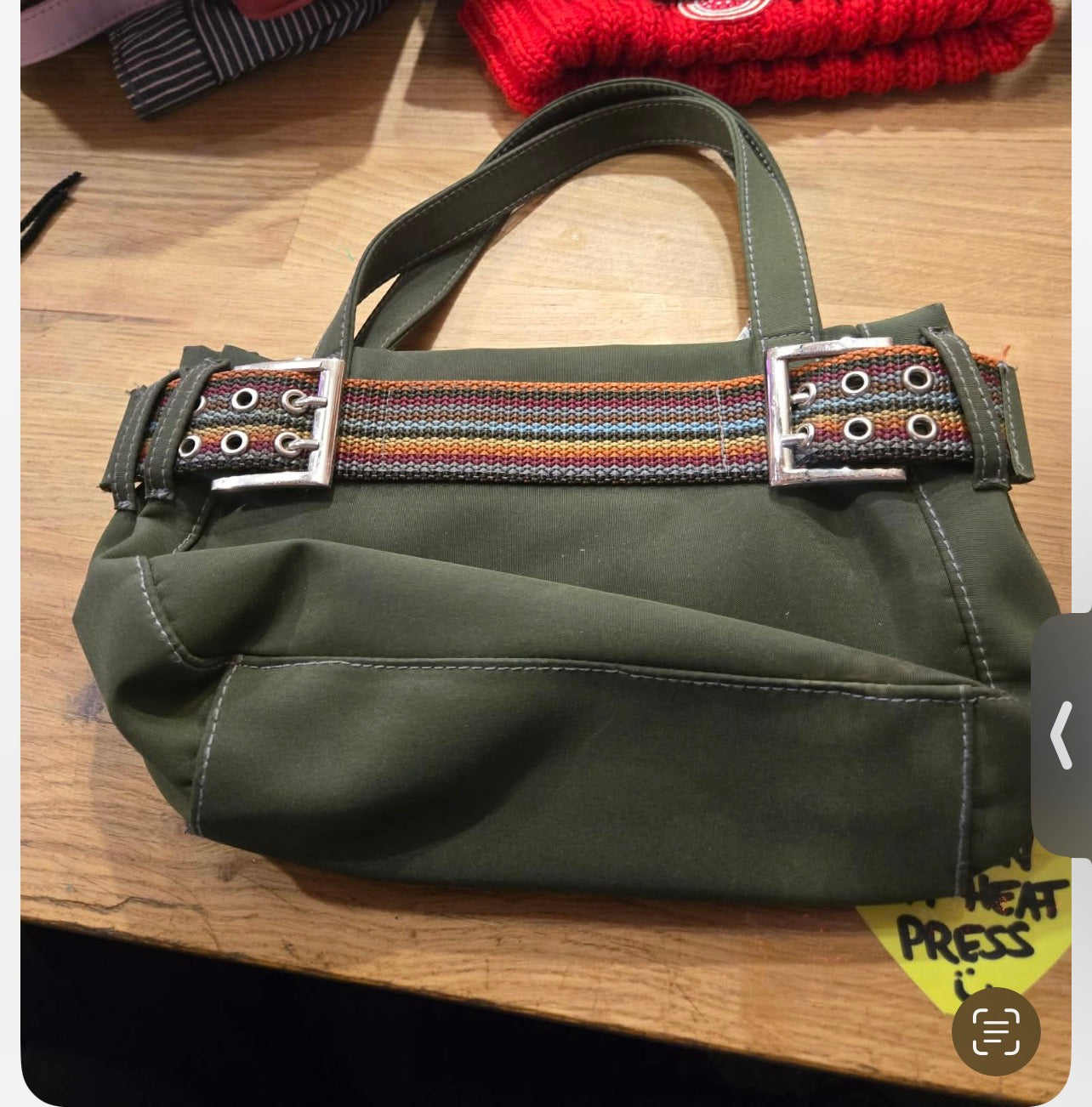 Y2K green purse
