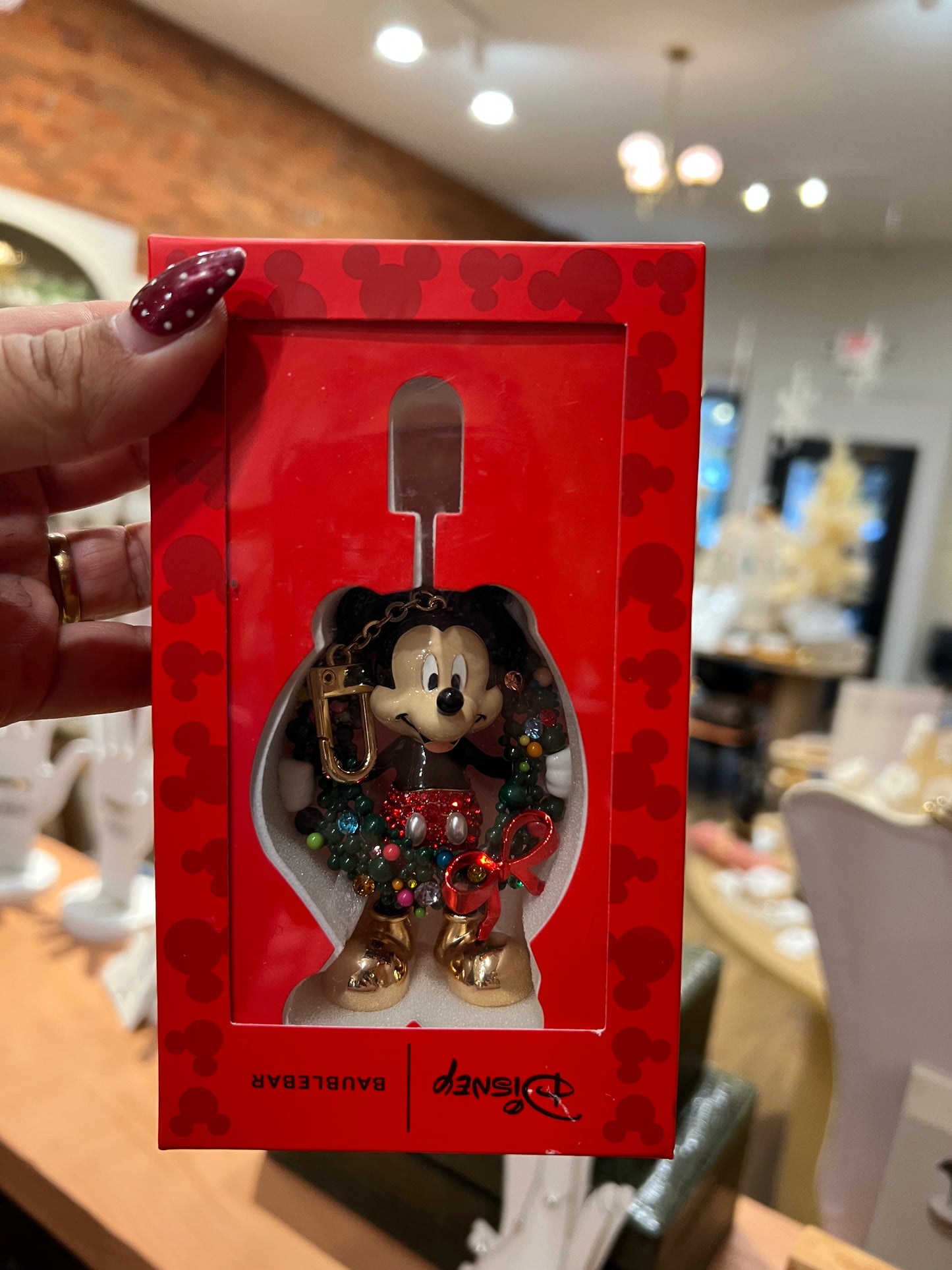 Mickey wreath Key/Purse Chain