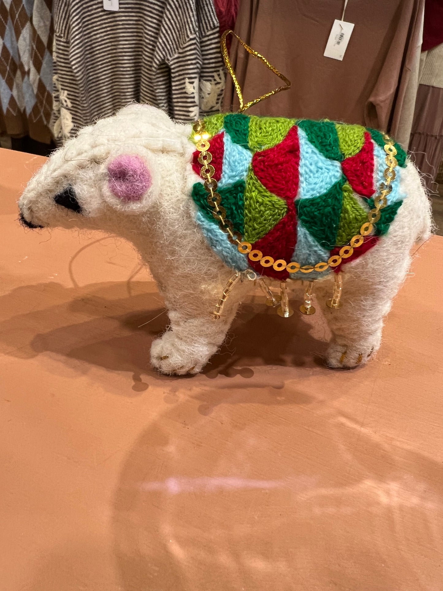 Felt Polar bear ornaments