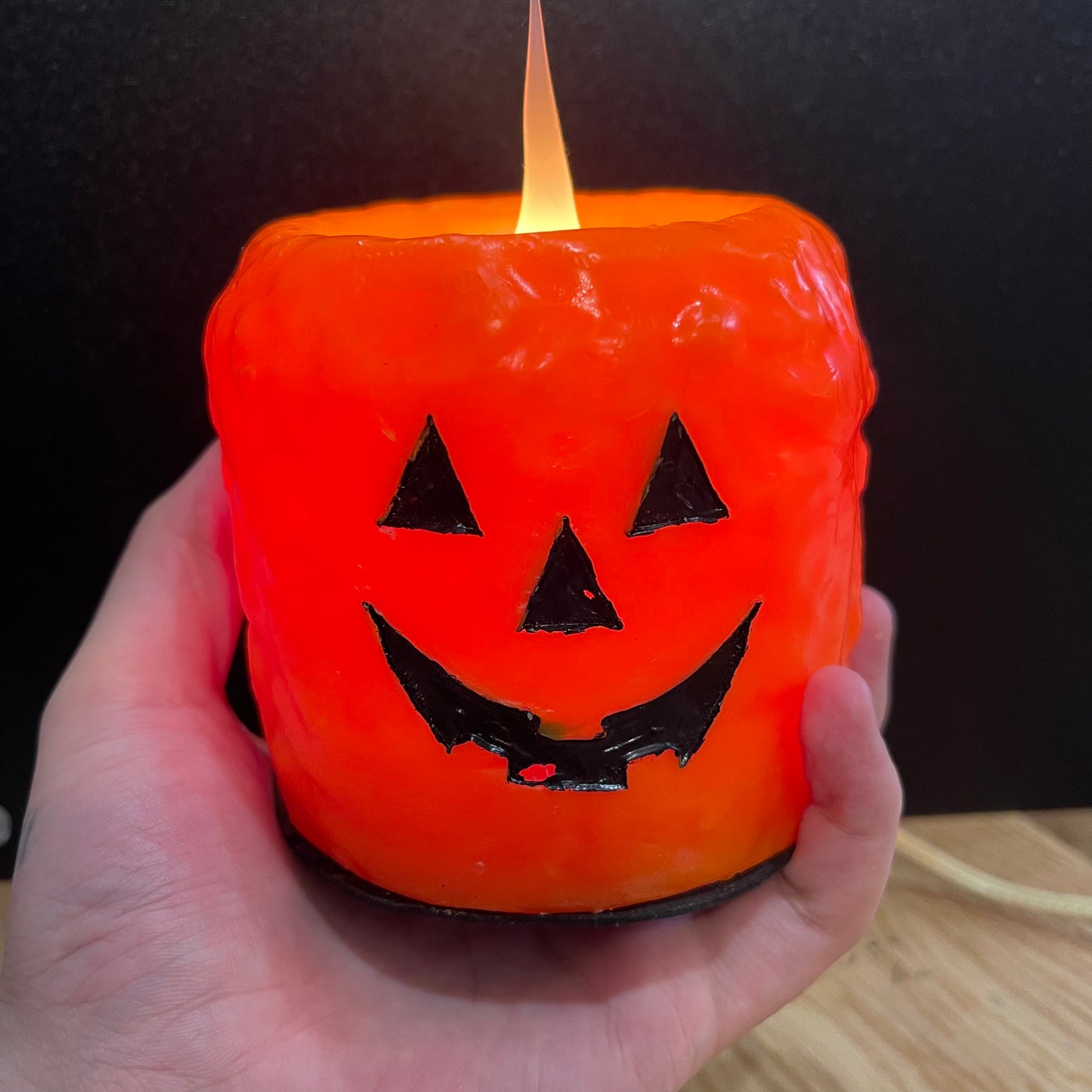 90s Wax Jack-o’-lantern Light