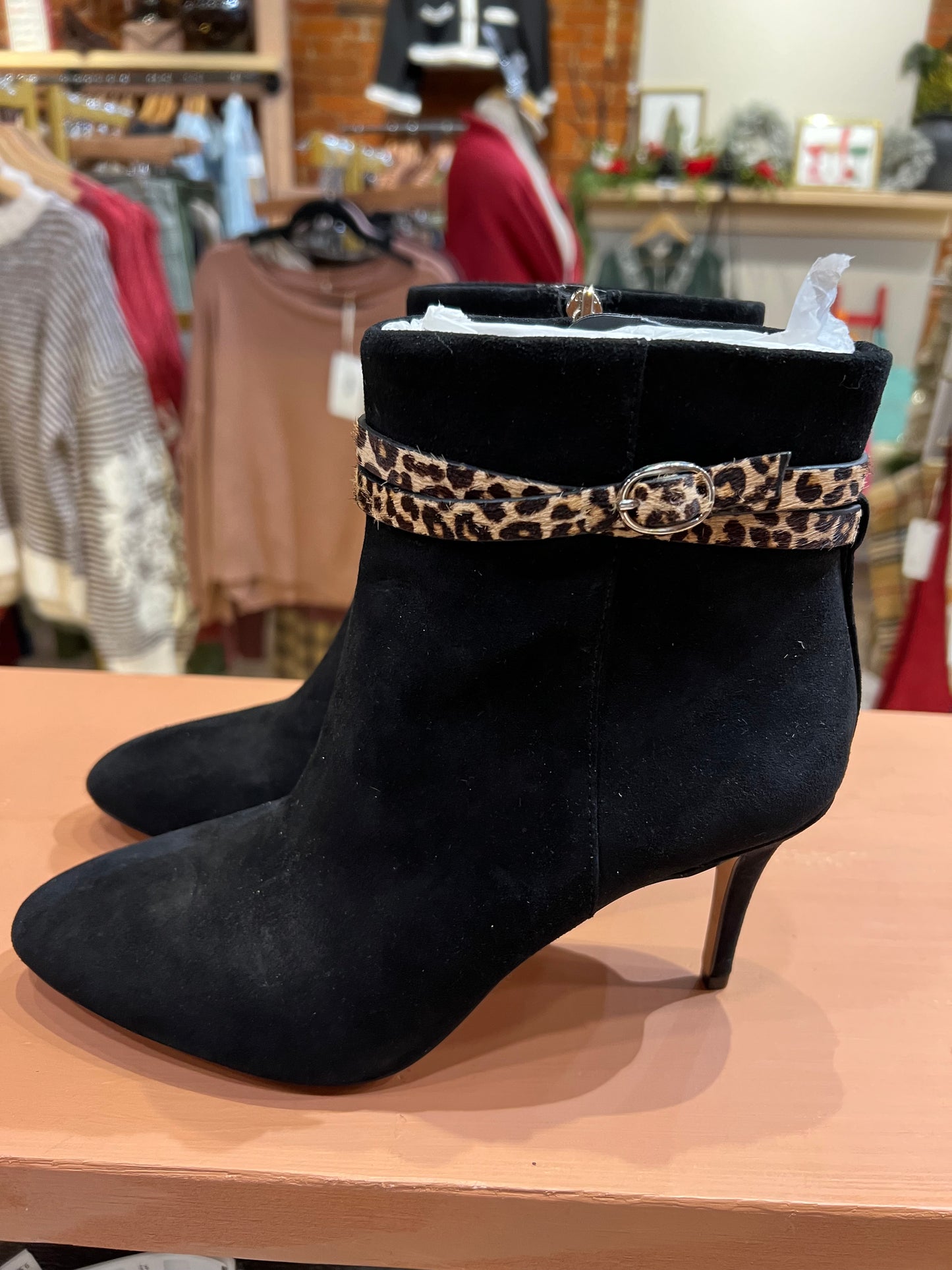 Ankle booties with belt