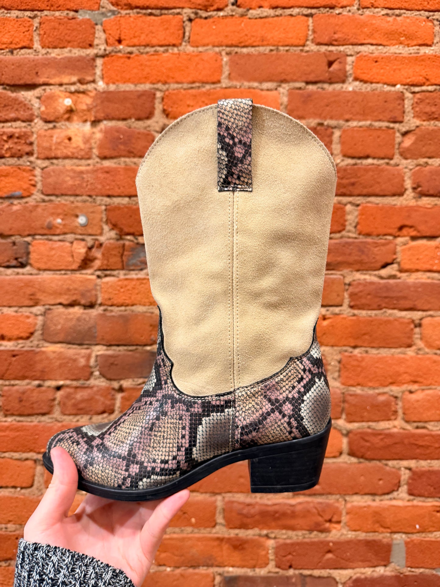 Snake Cow Girl Boots