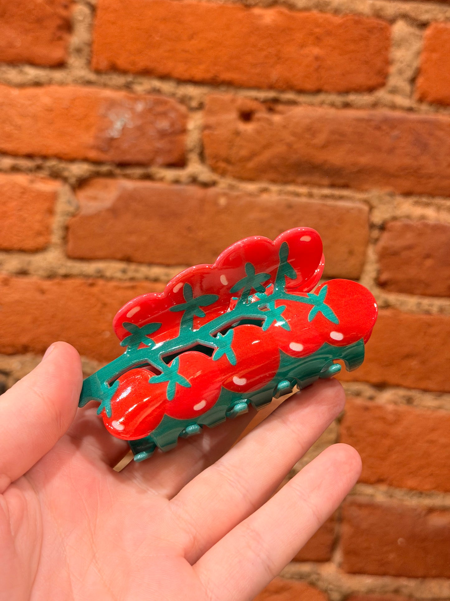 Tomato's On A Vine Hair Claw Clip