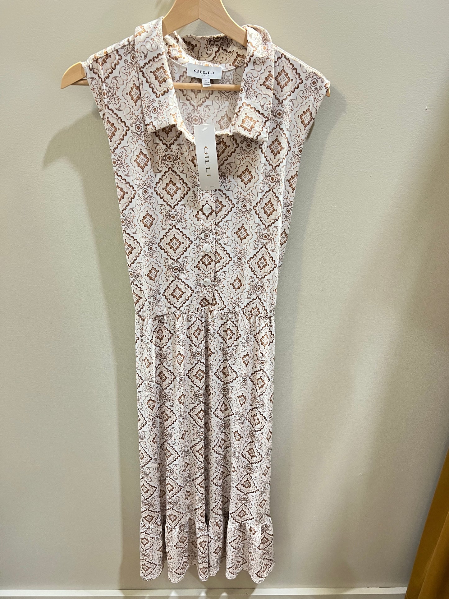 Plus size shirt maxi dress