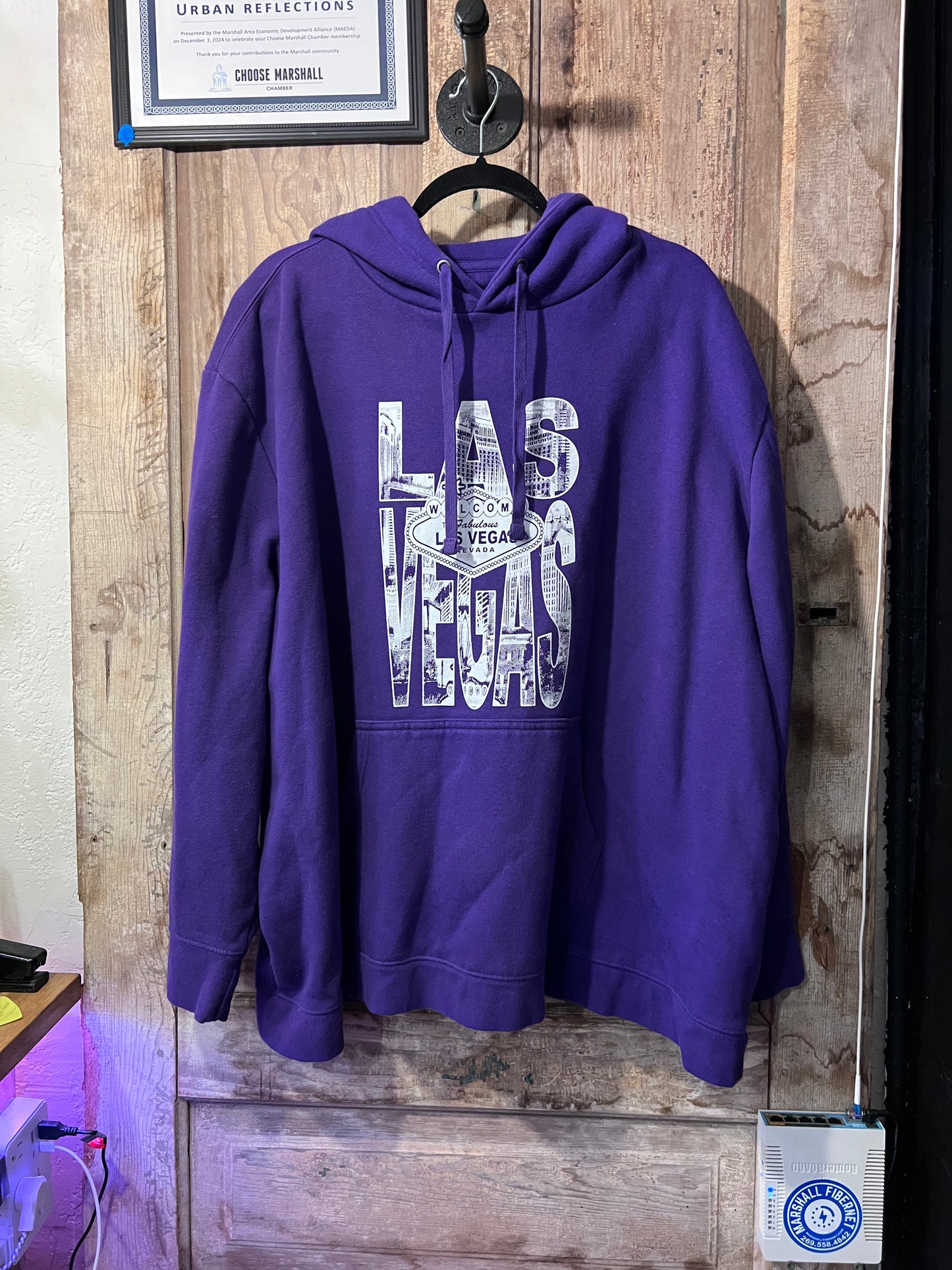 Las Vegas purple sweatshirt