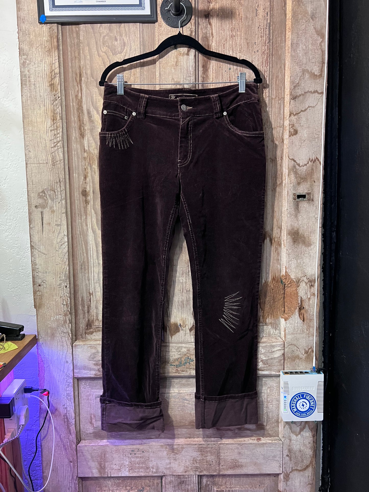 Y2K brown corduroy pants