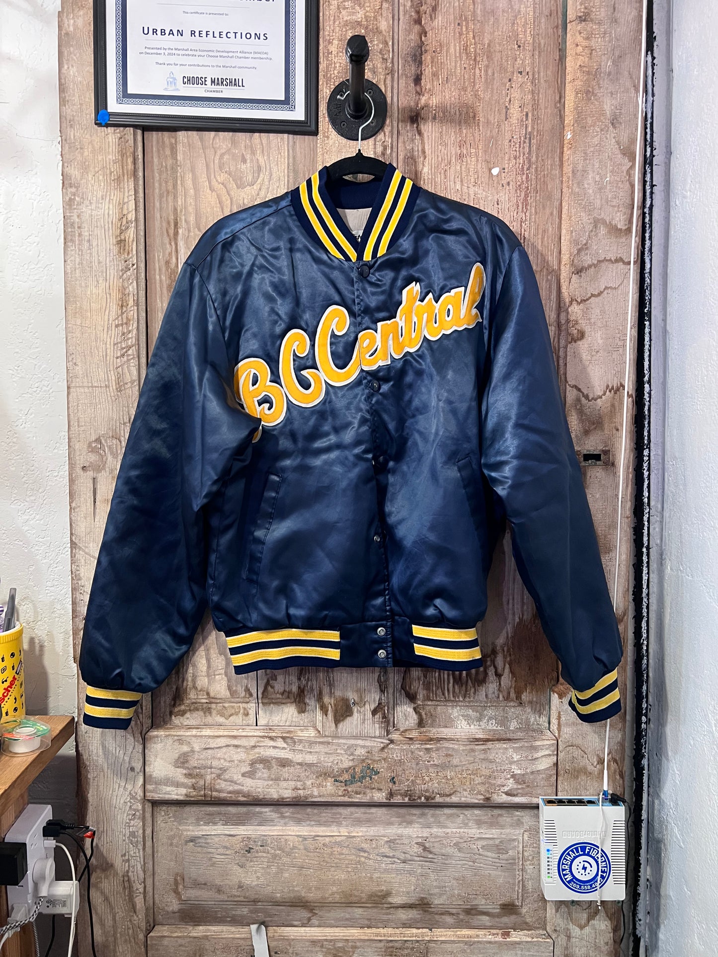 Vintage jacket blue/Yellow