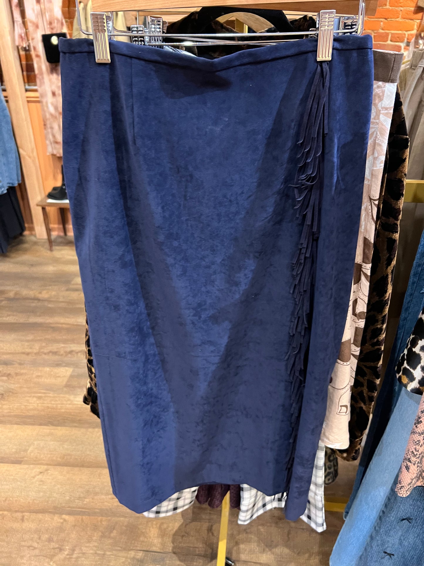 Fringe navy 90’s skirt