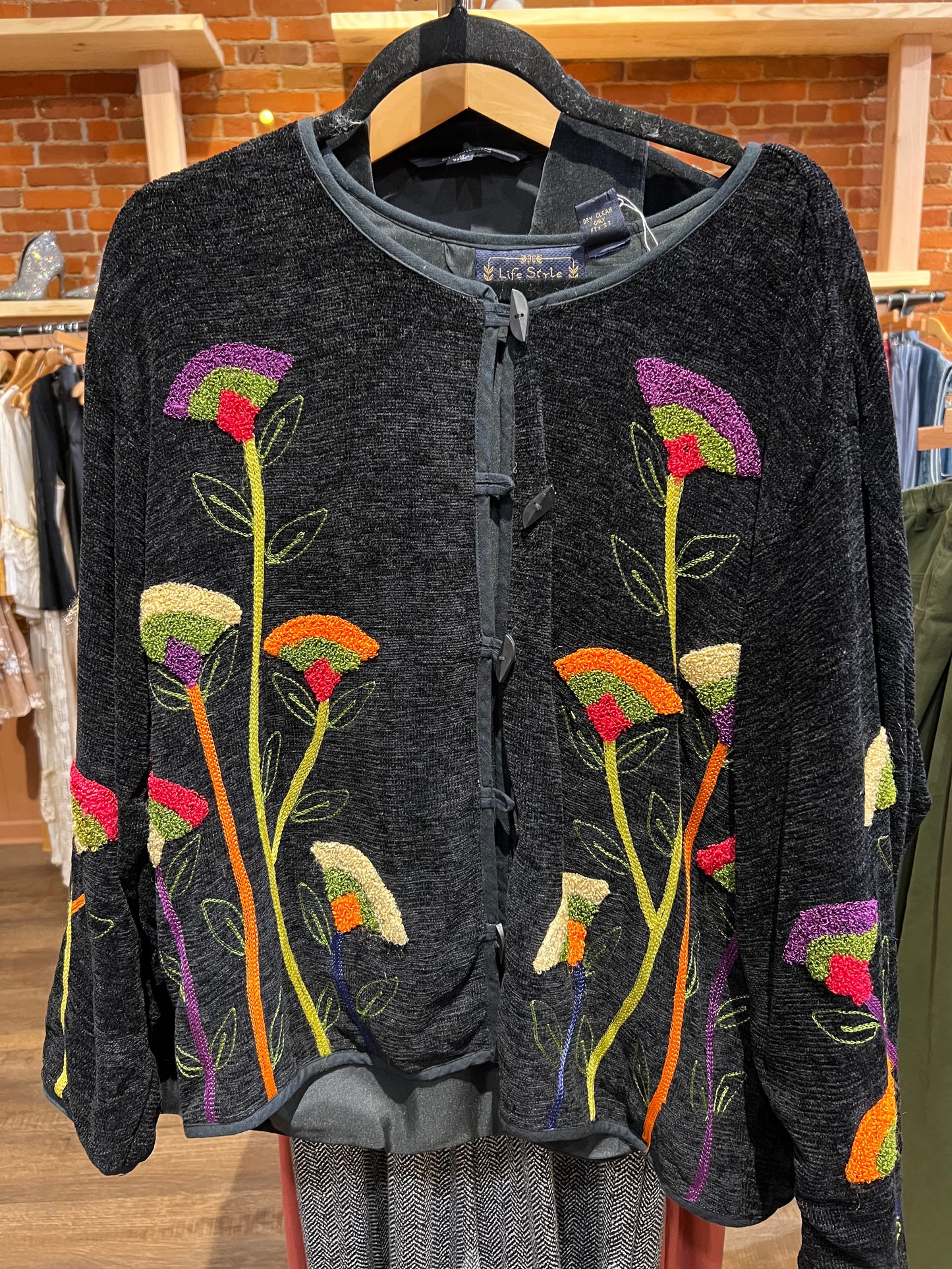 Embroidered blazer jacket