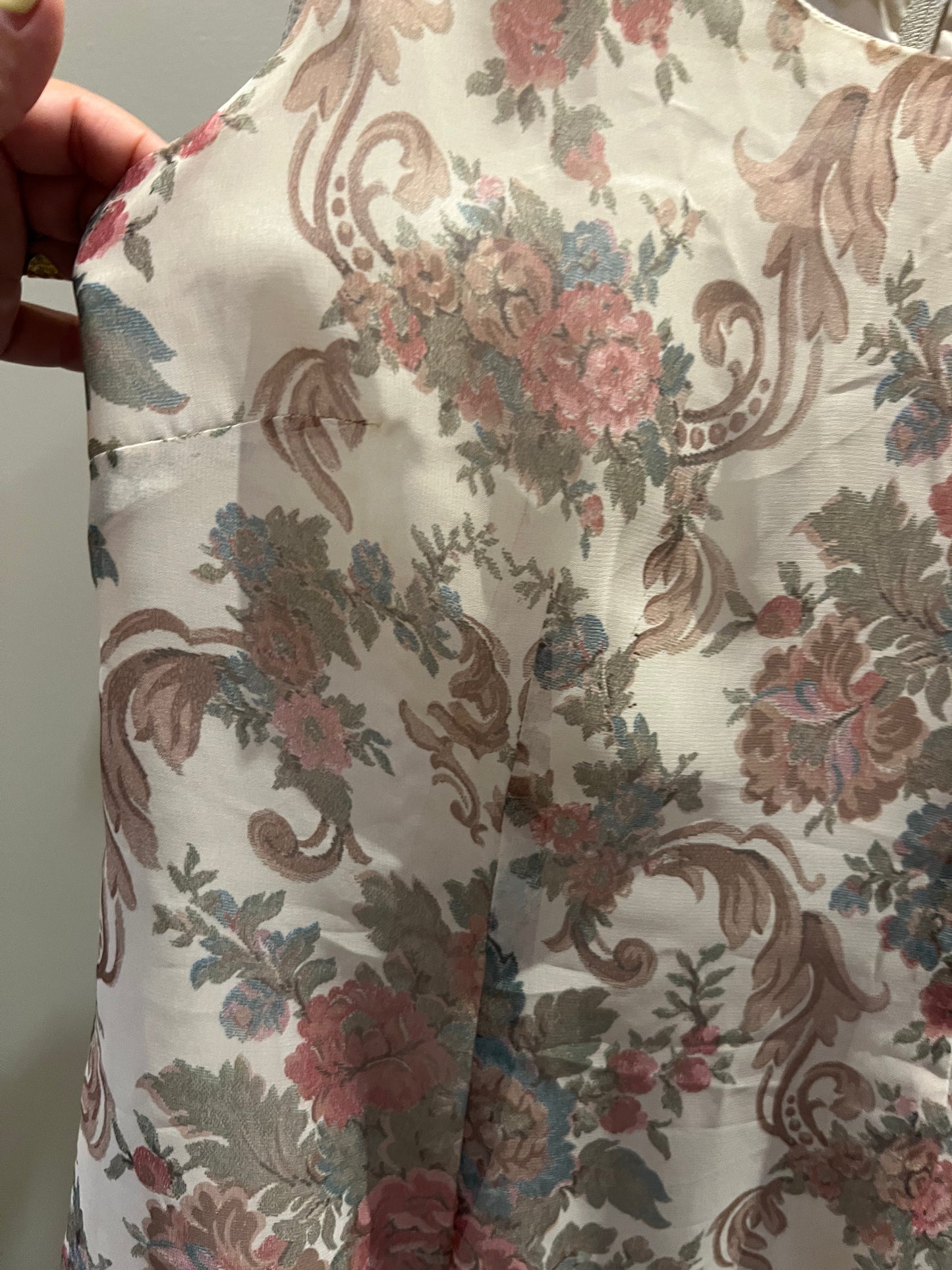 Vintage sheer floral dress