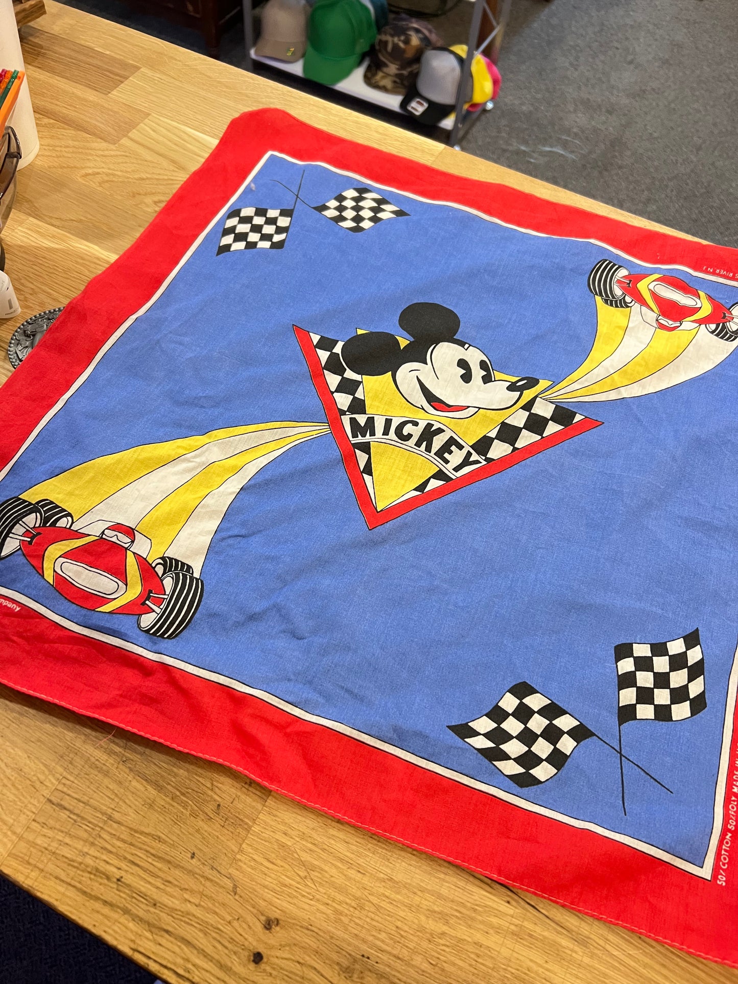 Vintage Mickey racing scarf