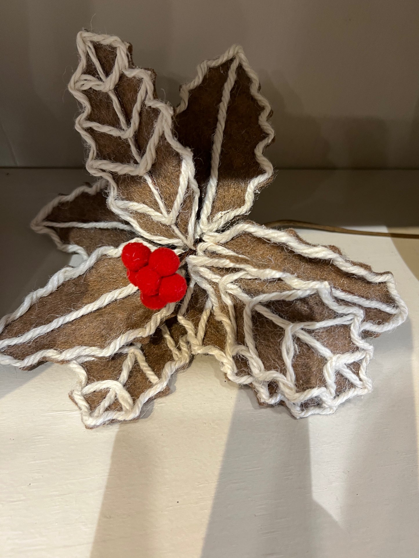 Felt ginger bread floral