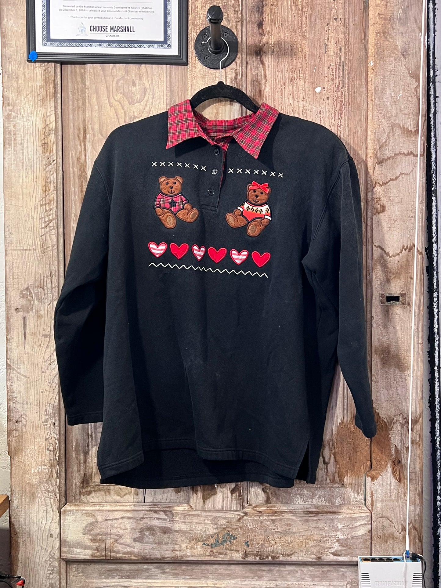 80’s bear collar sweater