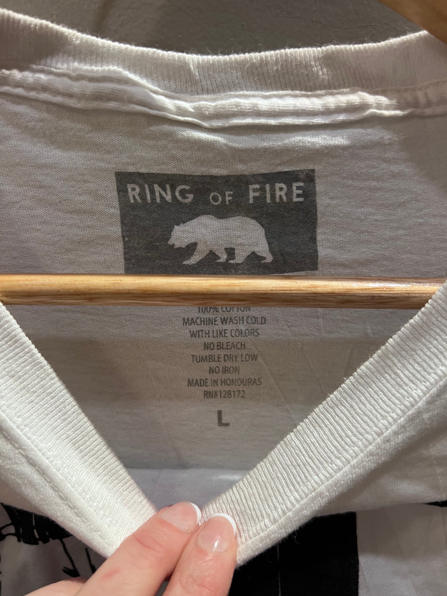 White Ring of Fire Anime T-shirt