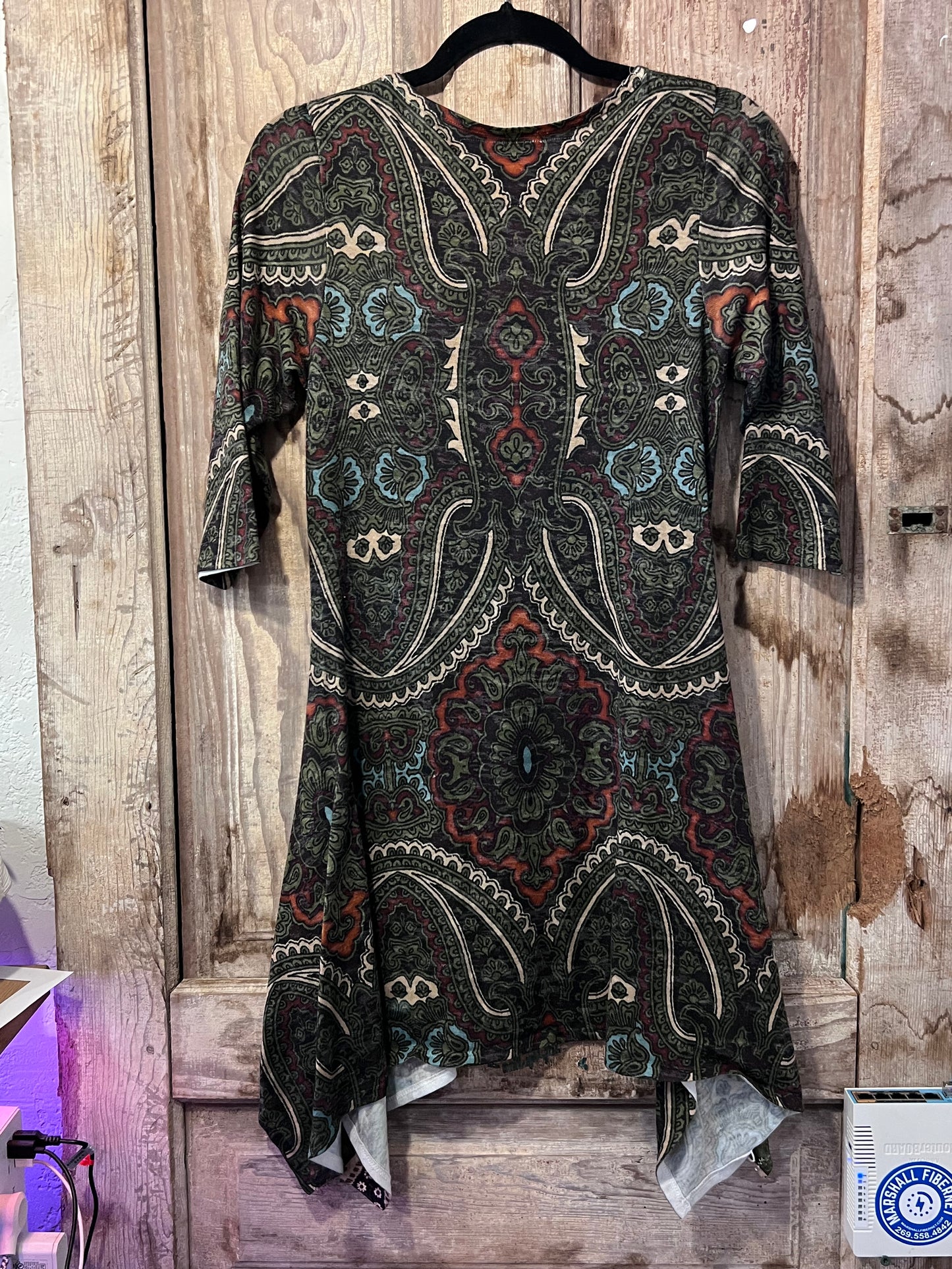 Y2K AMMA Flowy Patterned Top