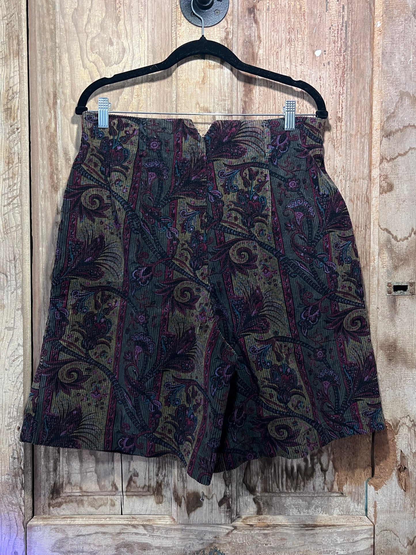 90's The Limited Corduroy Paisley Shorts