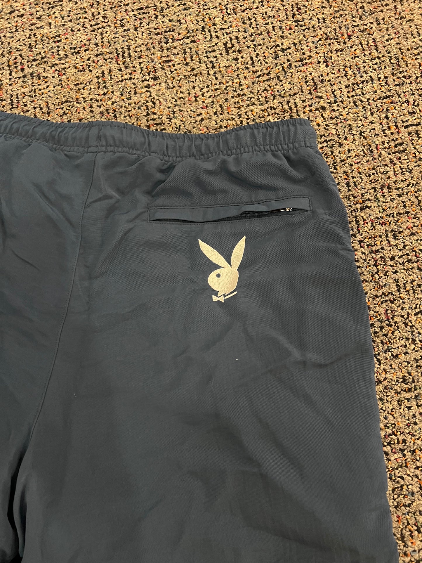 Playboy Navy Blue Swim Trunks