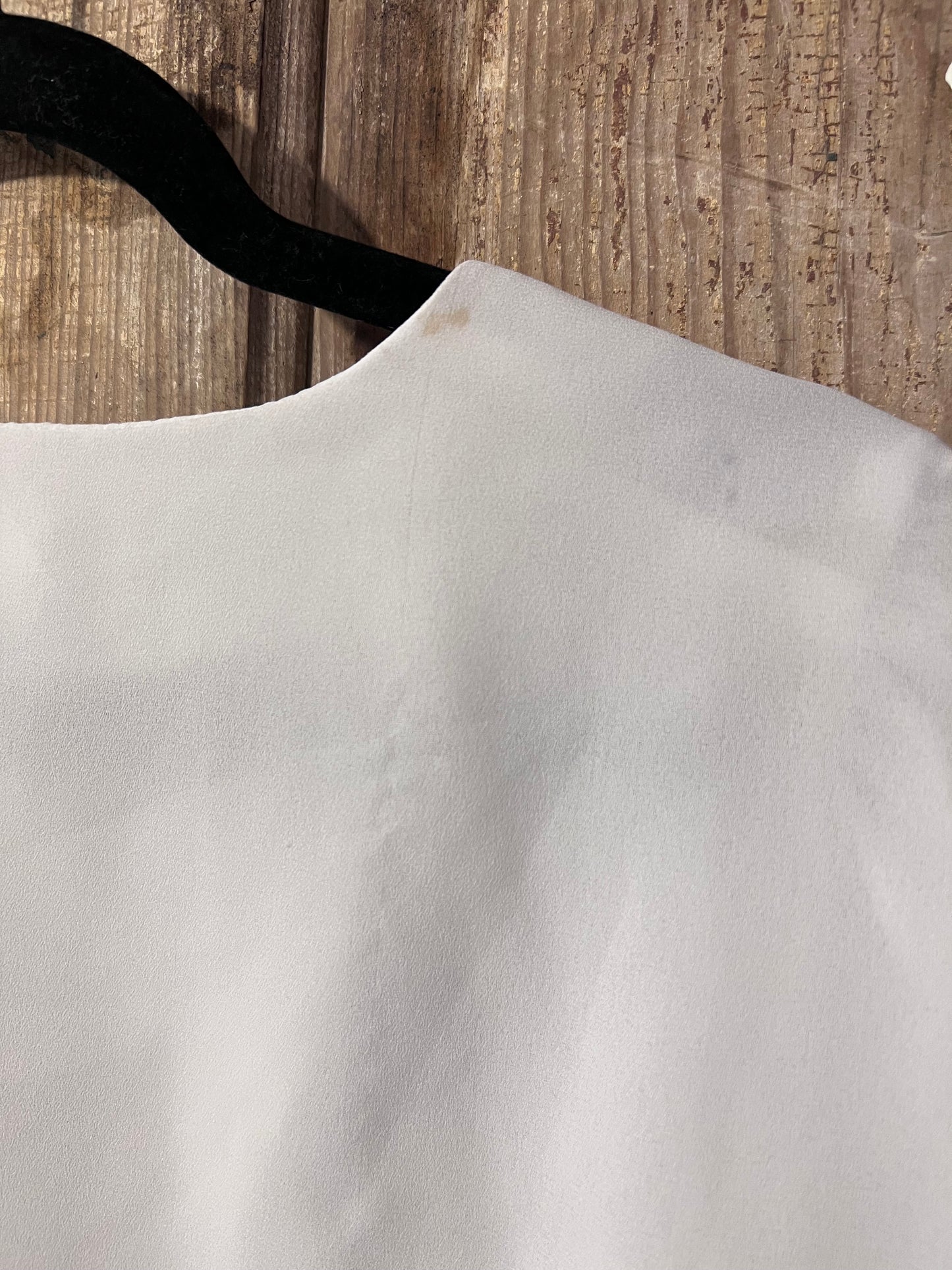 VTG André Gaye White Lace Tie Front Blouse