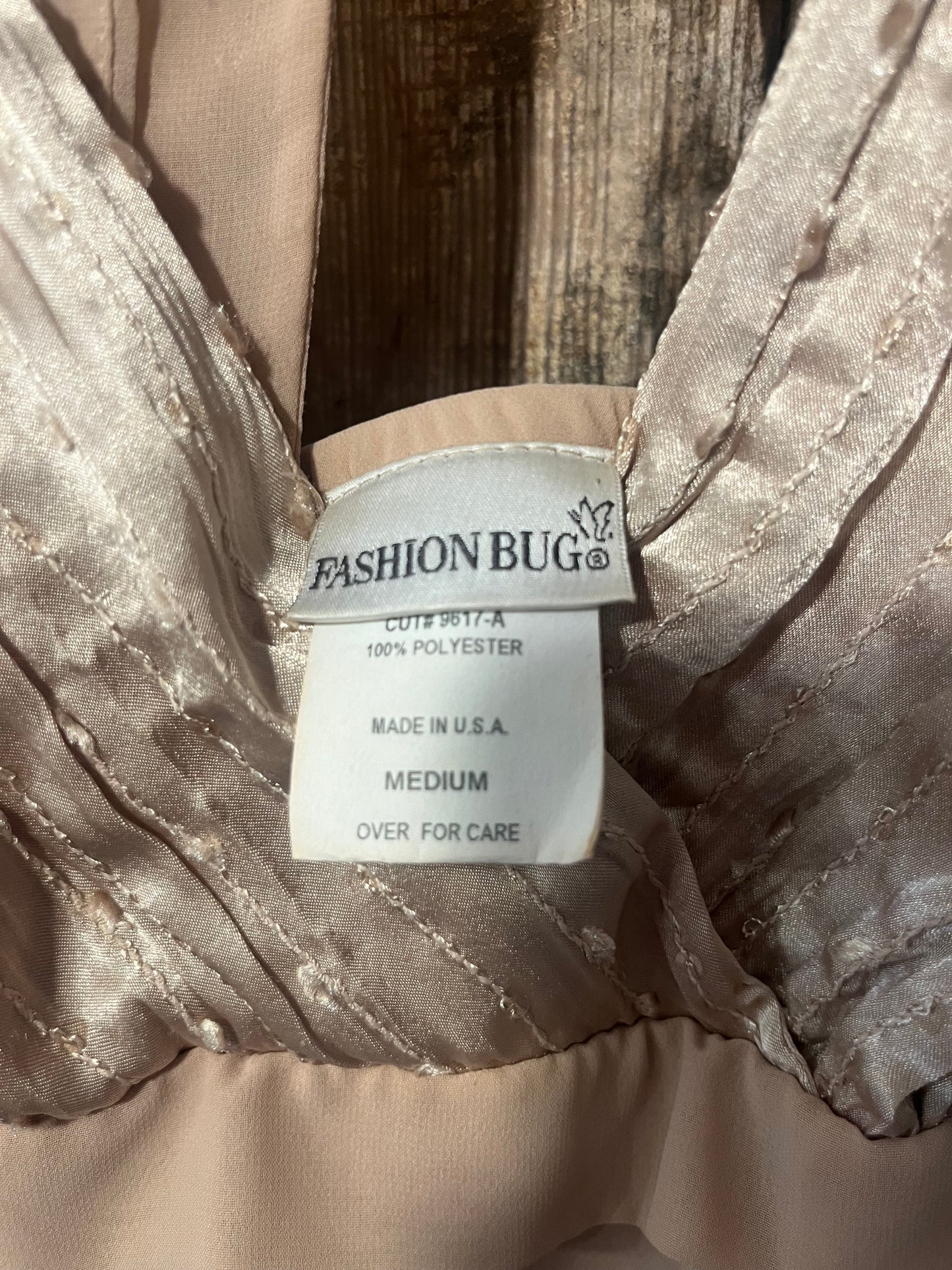 Fashion Bug Nude Halter Dress
