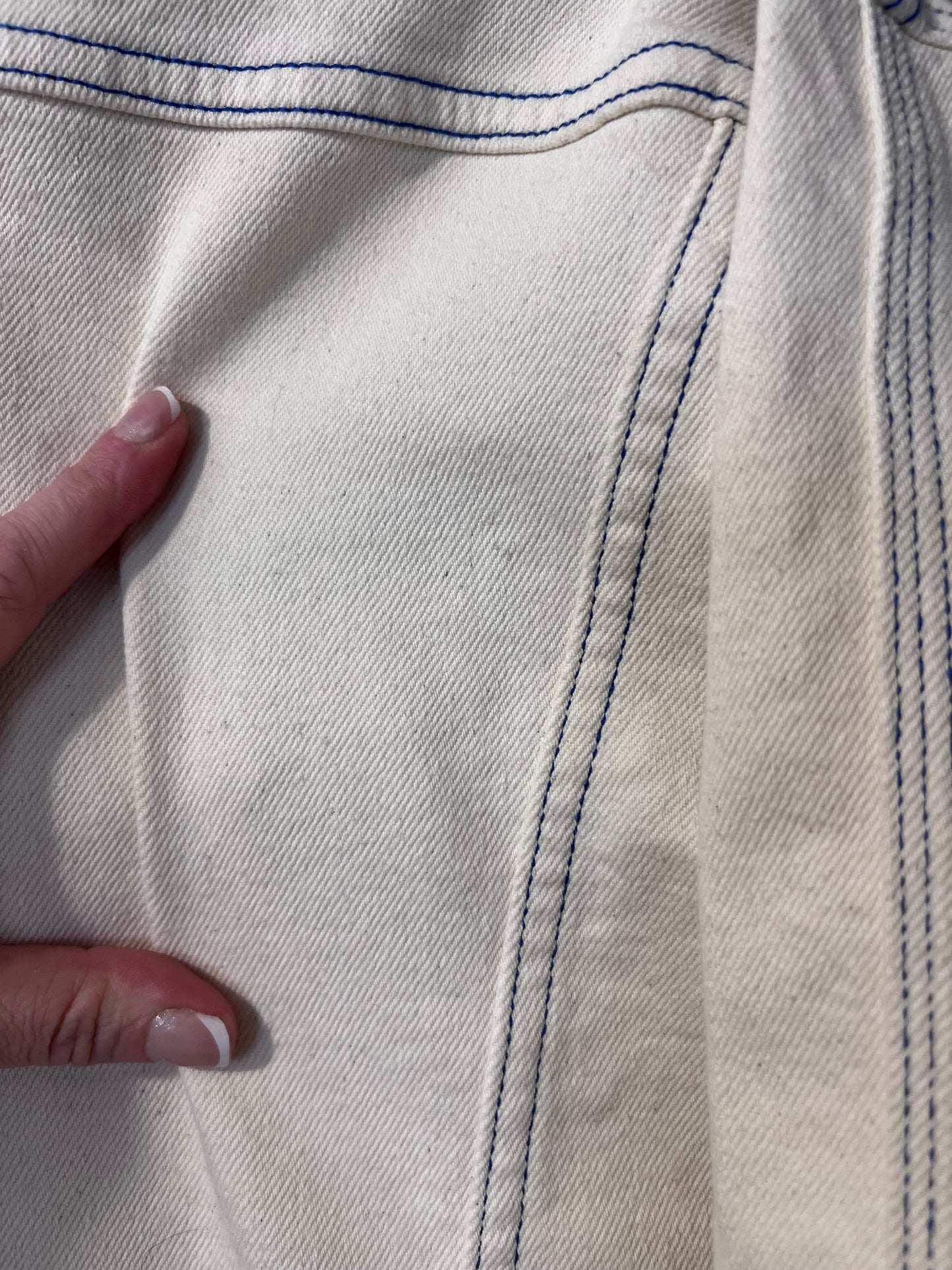 70's/80's LEE White/Blue Denim Jacket
