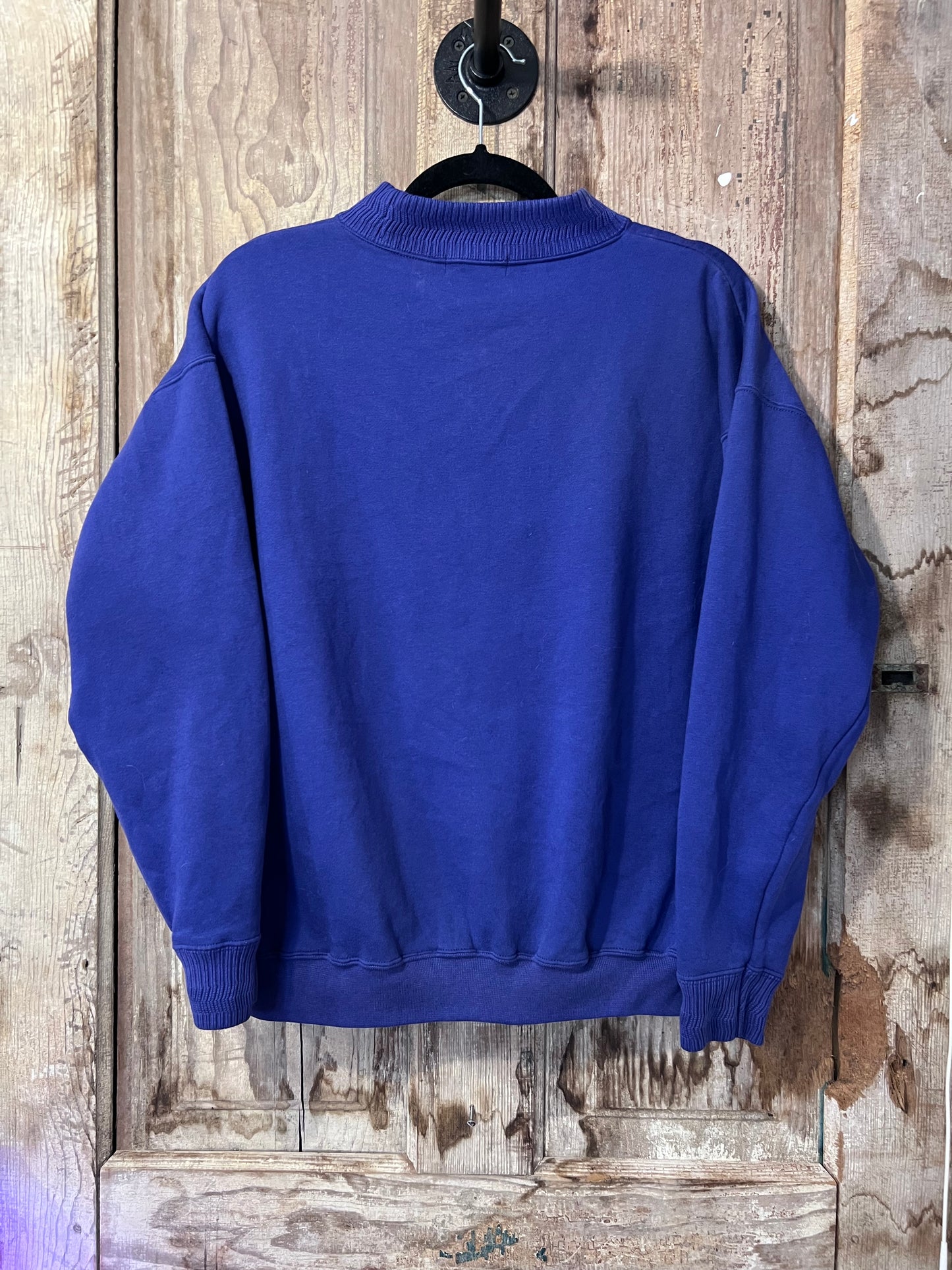 90's Trench Navy Purple High Neck Sweater