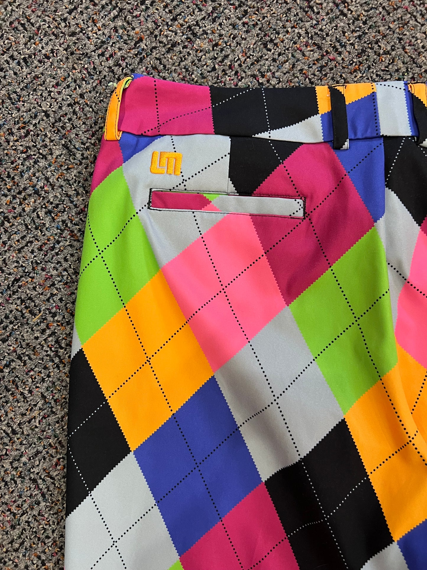 Y2K Loudmouth Colorful Argyle Golf Pants